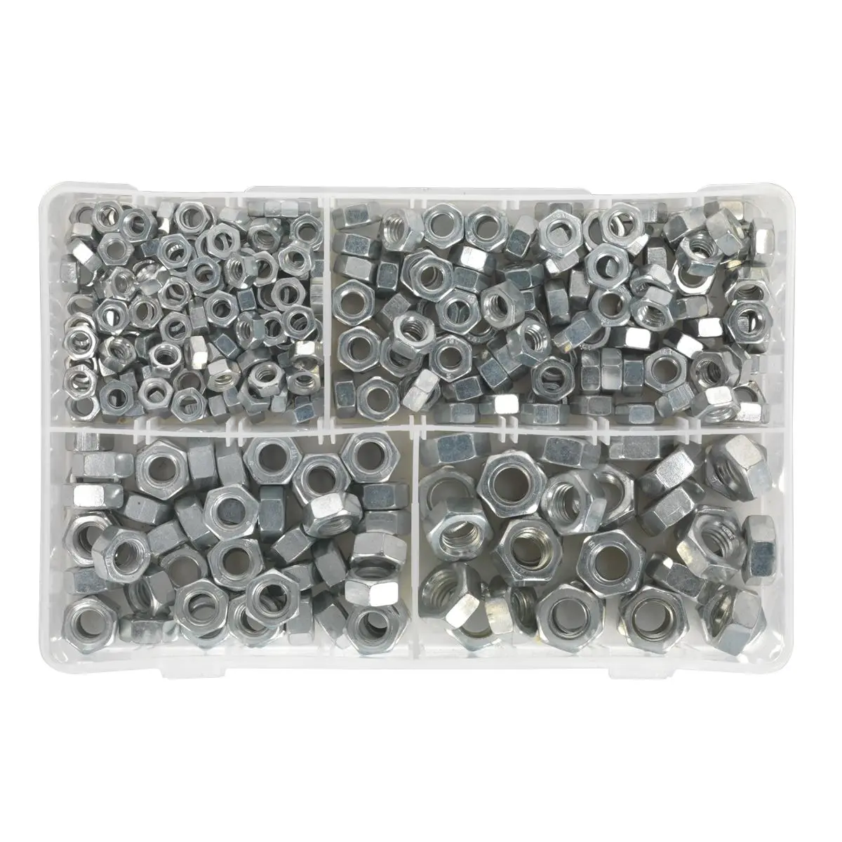 Sealey Steel Nut Assortment 320pc 1/4"-1/2"UNC - Image 5