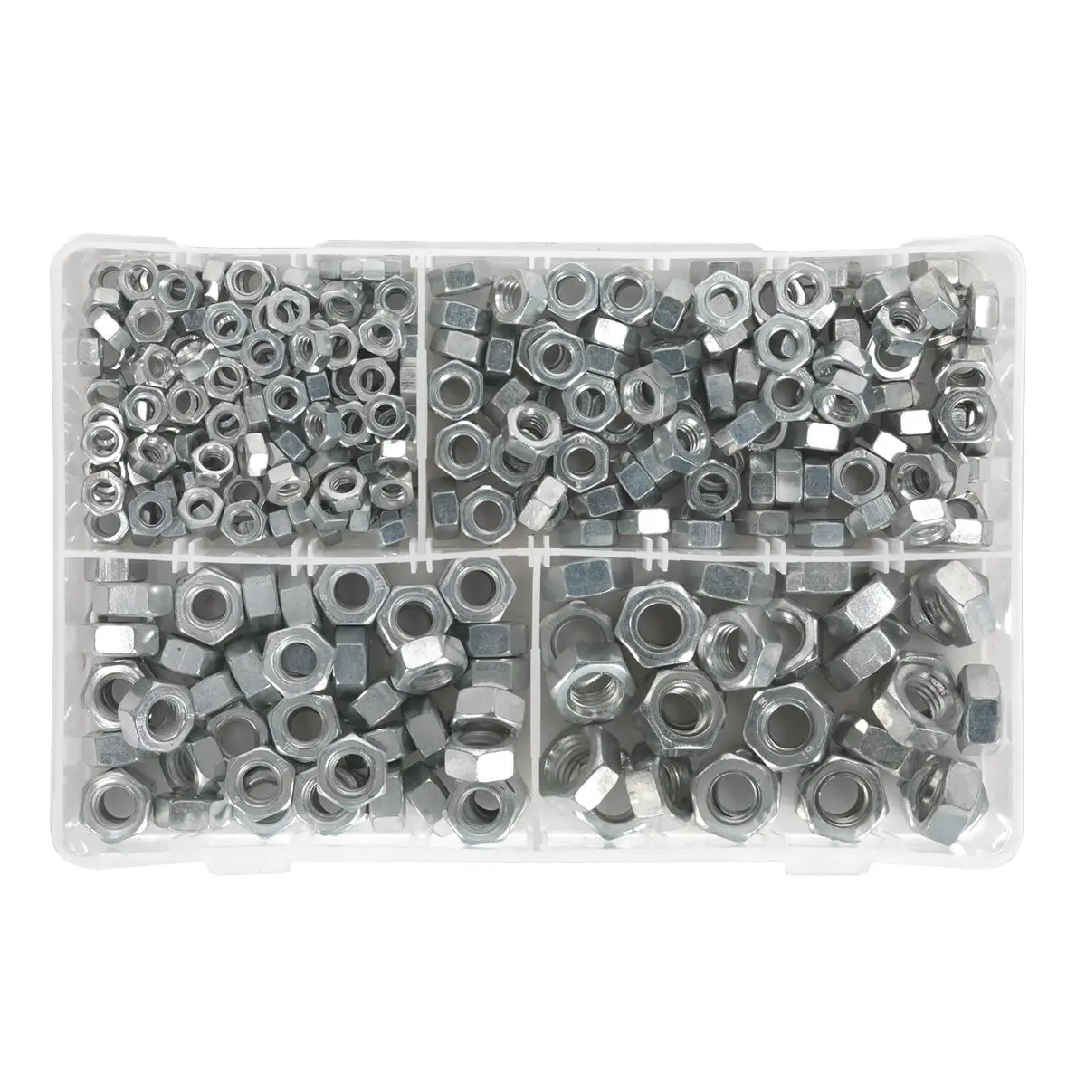 Sealey Steel Nut Assortment 320pc 1/4"-1/2"UNF - Image 4