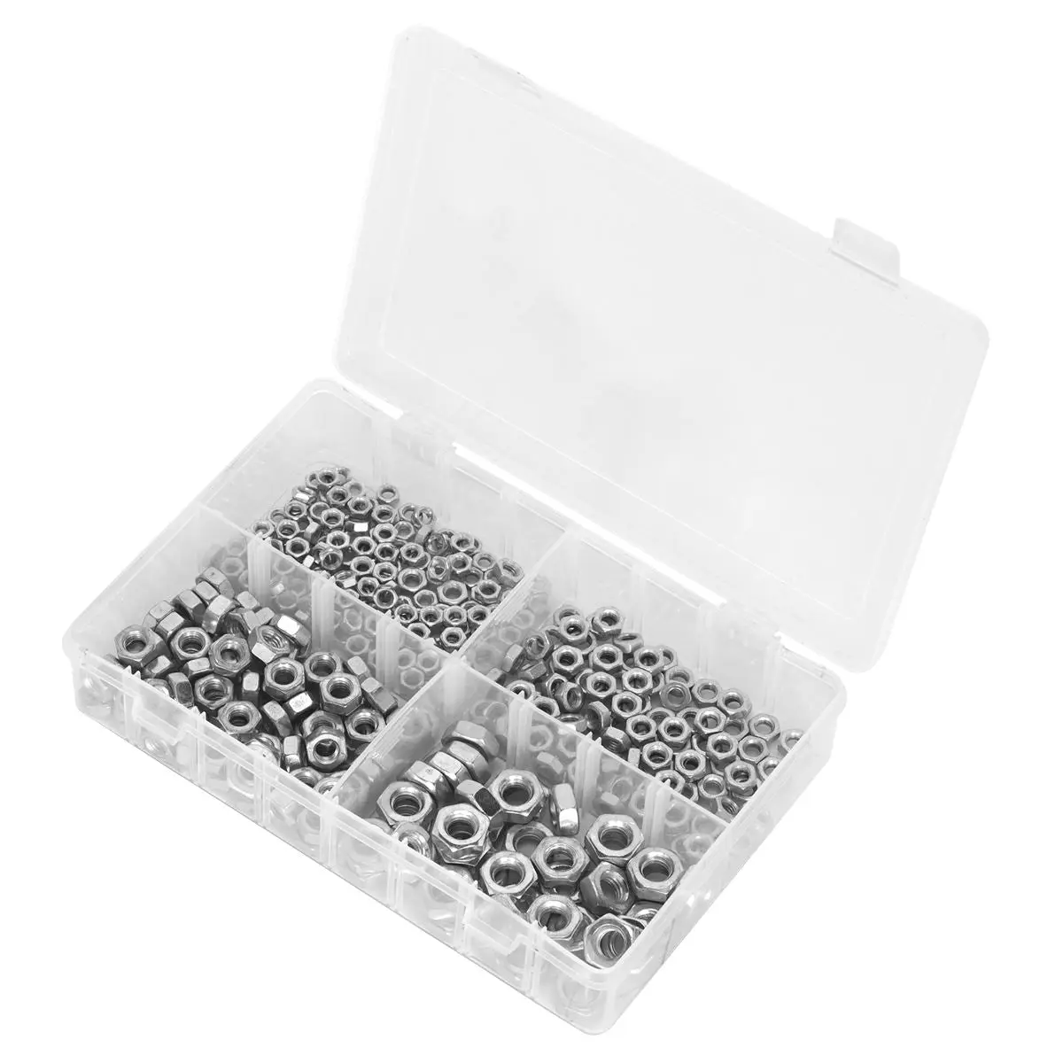 Sealey Steel Nut Assortment 370pc M5-M10 Metric - Image 3
