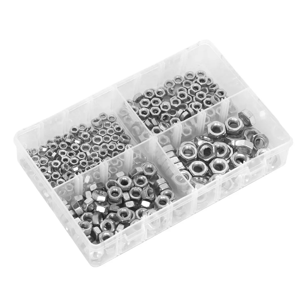 Sealey Steel Nut Assortment 370pc M5-M10 Metric - Image 5