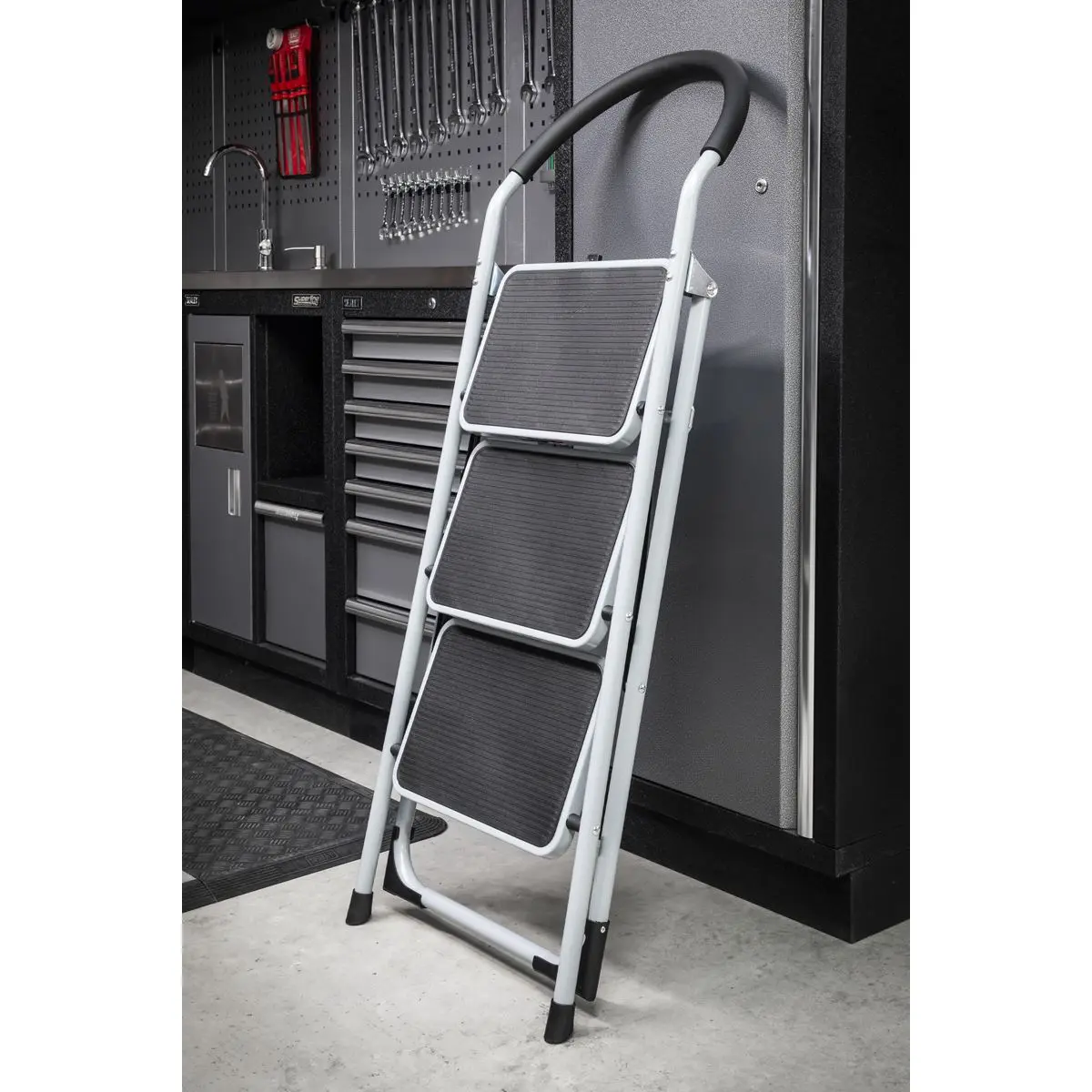Sealey Step Stool 3-Tread 150kg Capacity EN 14183 - Image 6