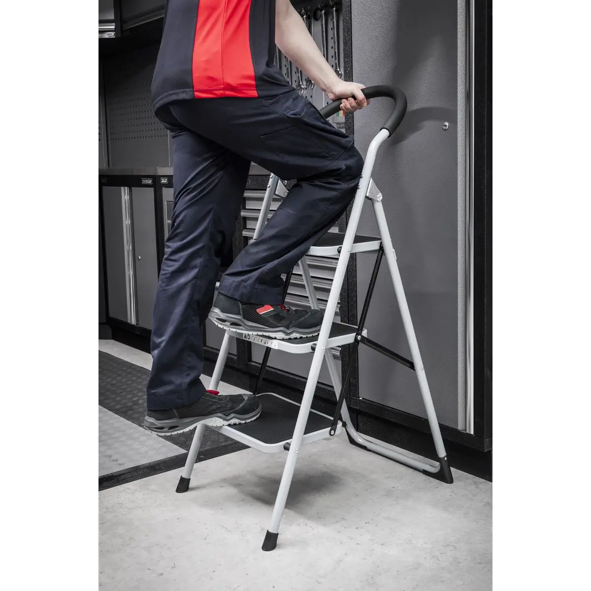 Sealey Step Stool 3-Tread 150kg Capacity EN 14183 - Image 7