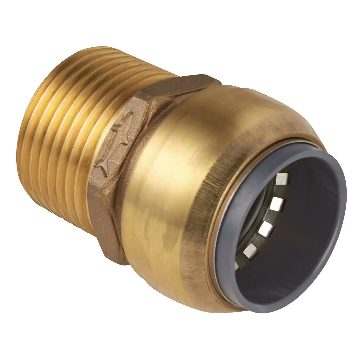 John Guest SharkBite® Straight Adaptor Ø15mm x 1/2"BSPT Brass - Image 8