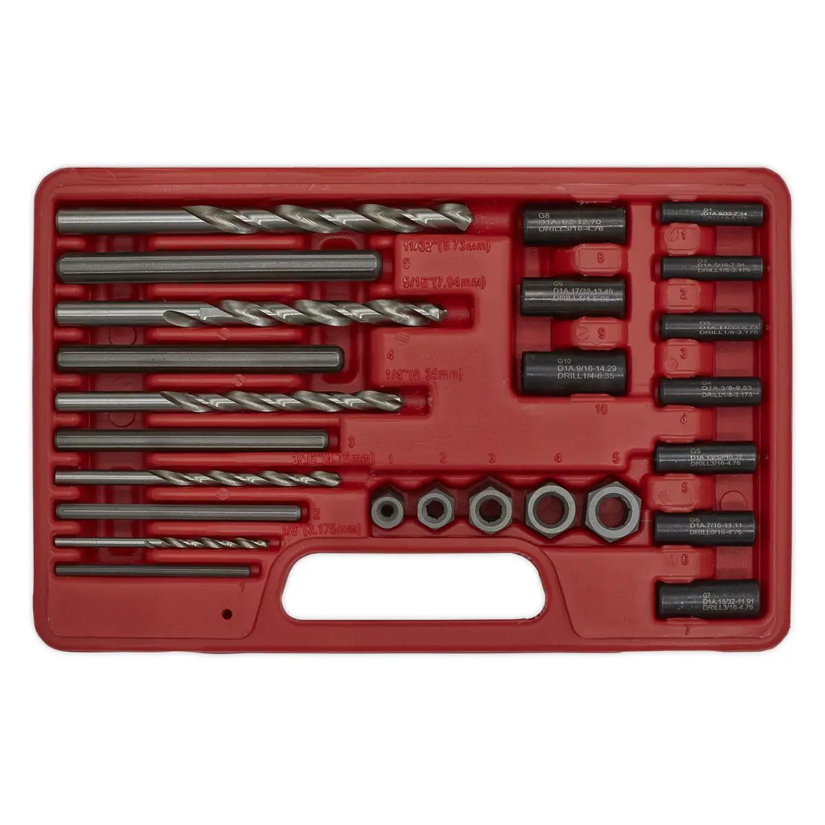 Sealey Stud Extractor Set 25pc - Image 3