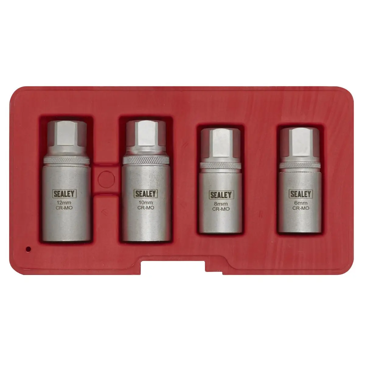 Sealey Stud Extractor Set 4pc 1/2"Sq Drive Metric - Image 3