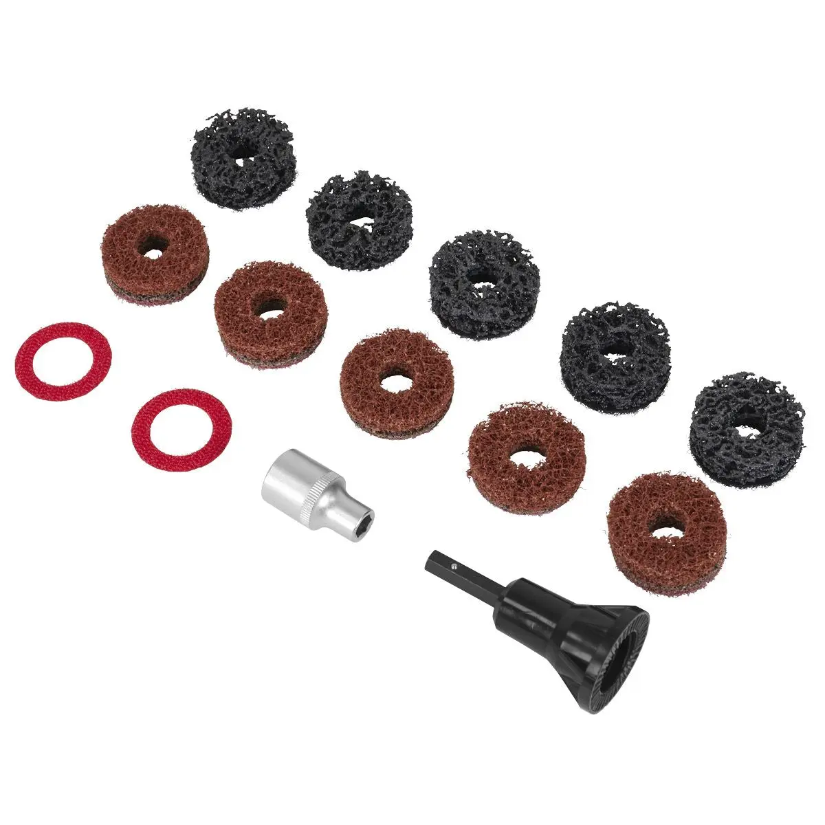 Sealey Stud Hub Cleaner 14pc - Image 9