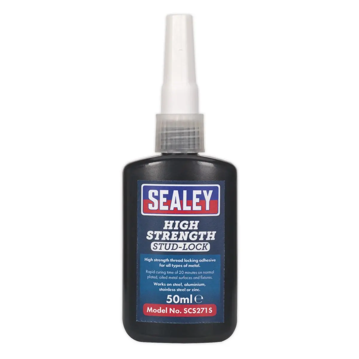 Sealey Stud Lock High Strength 50ml Metal Fixing Glue Adhesive