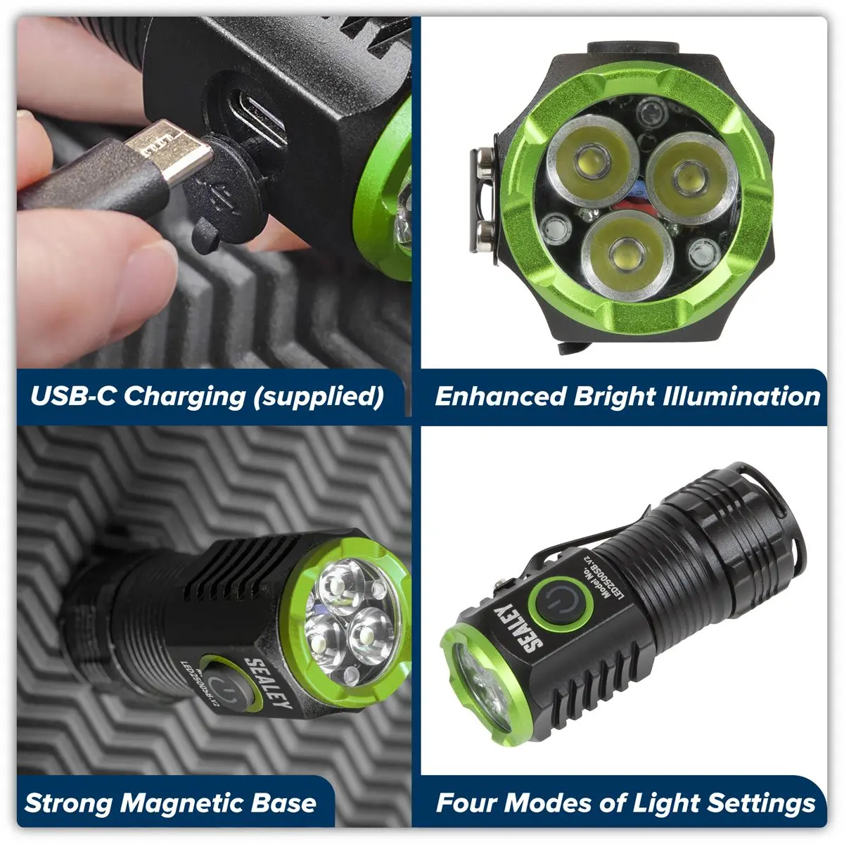 Sealey Super Beam 2500lm Rechargeable SMD LED 24W Pocket Light - Image 9