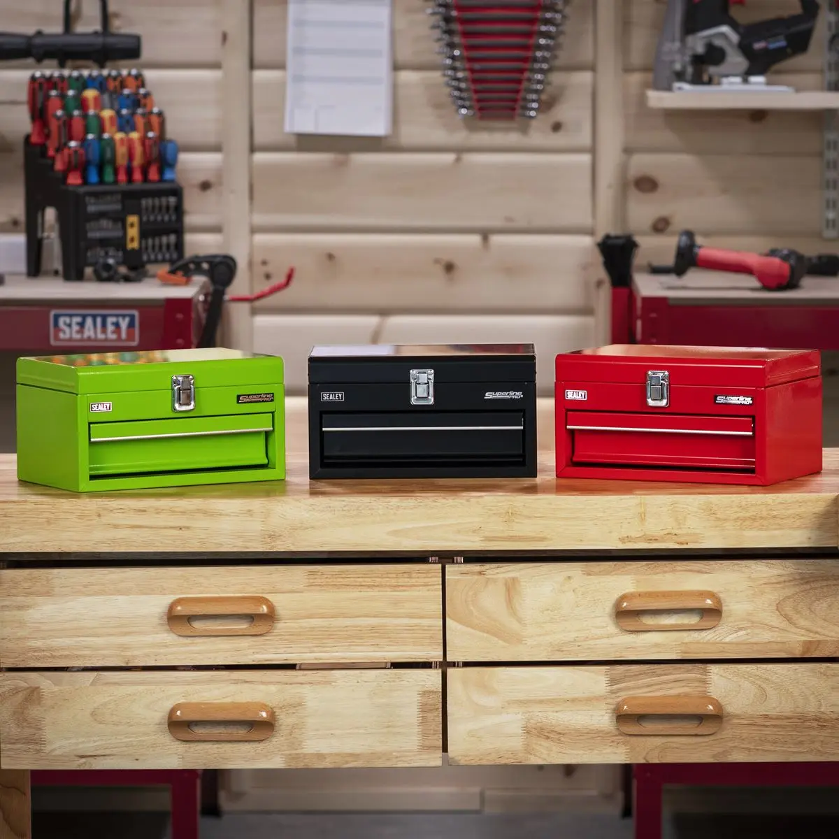 Sealey Superline Pro 1 Drawer Mini Toolbox Red - Image 7