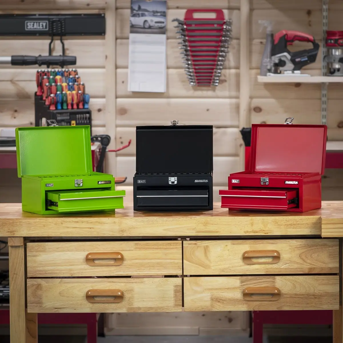 Sealey Superline Pro 1 Drawer Mini Toolbox Red - Image 8