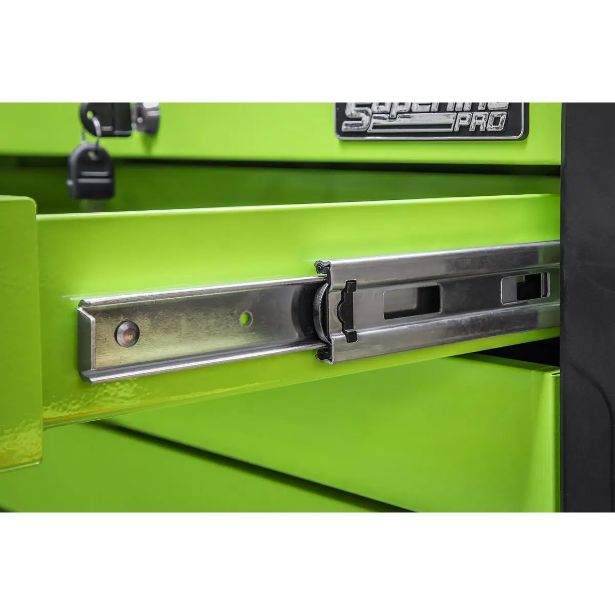 Sealey Superline Pro 4 Drawer Push-to-Open Topchest with Ball-Bearing Slides - Green - Image 10
