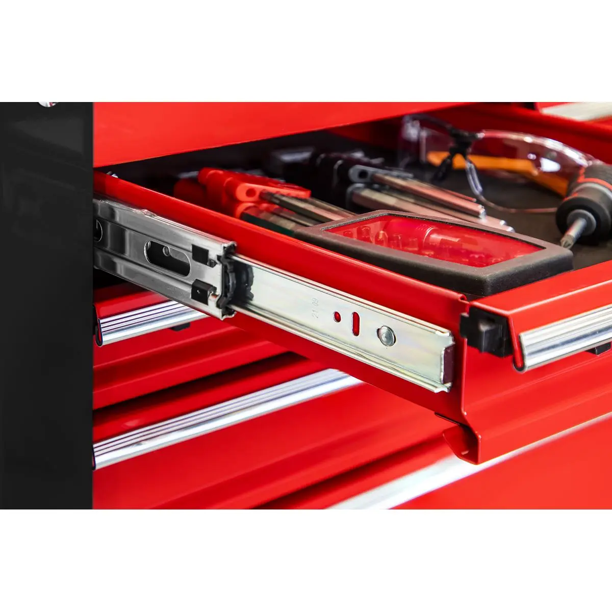 Sealey Superline Pro Heavy-Duty Mobile Tool & Parts Trolley with 5 Drawers & Lockable Top - Image 7