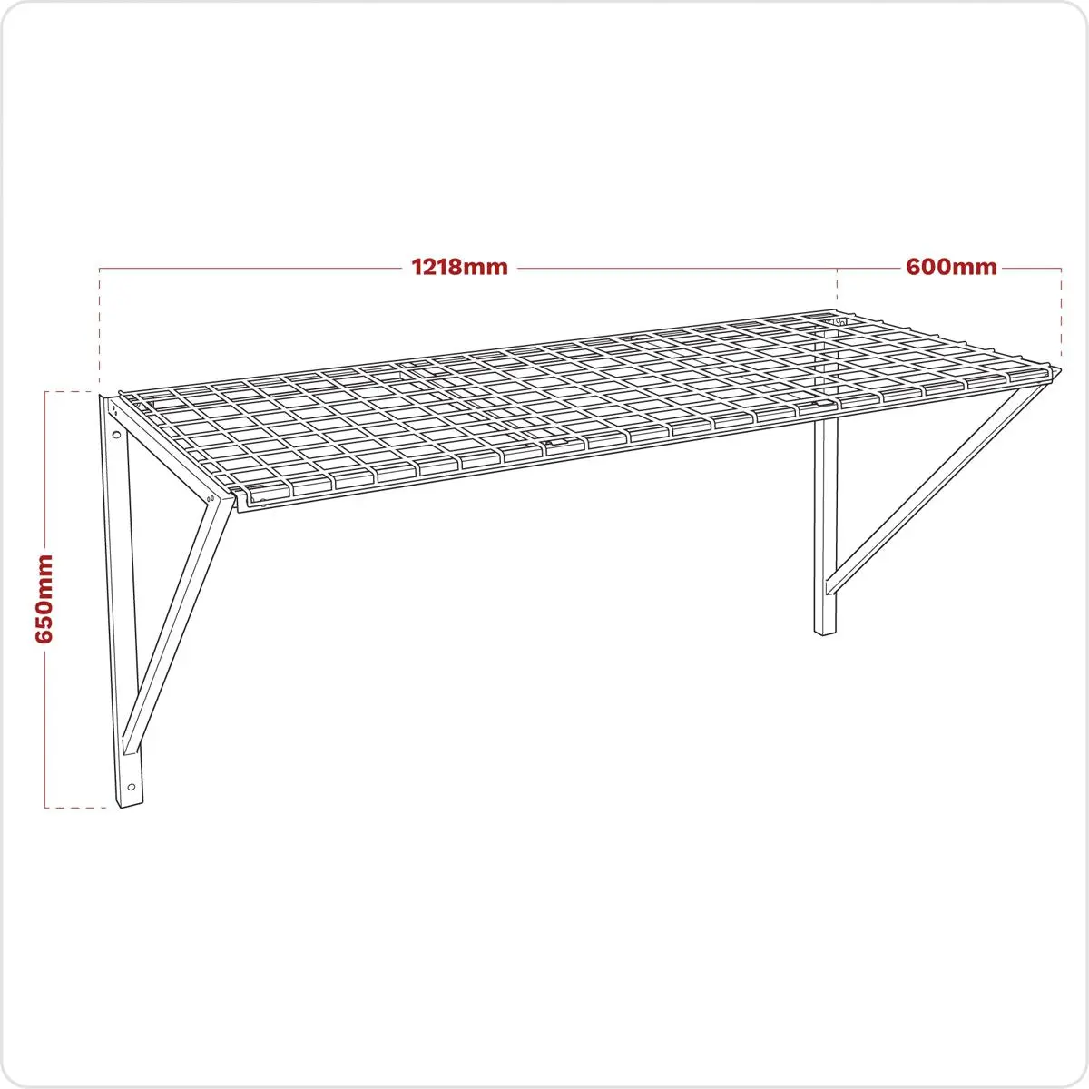 Sealey Superline Pro Heavy-Duty Wall Mounted Storage Rack - Image 3