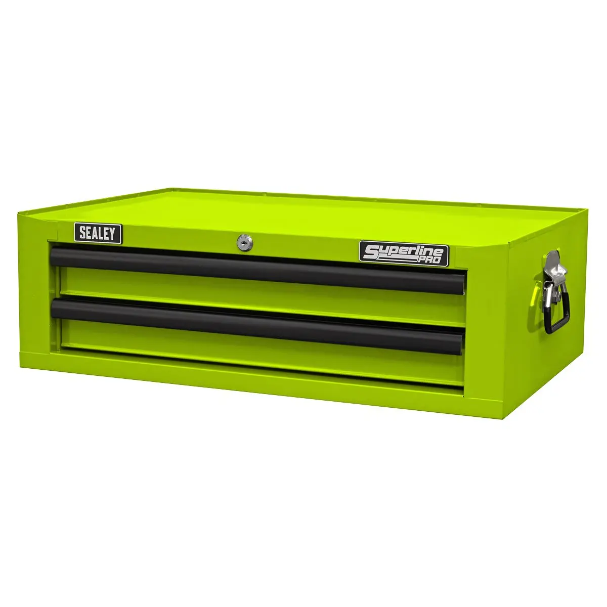 Sealey Superline Pro Mid-Box Tool Chest 2 Drawer with Ball-Bearing Slides - Green/Black - Image 6