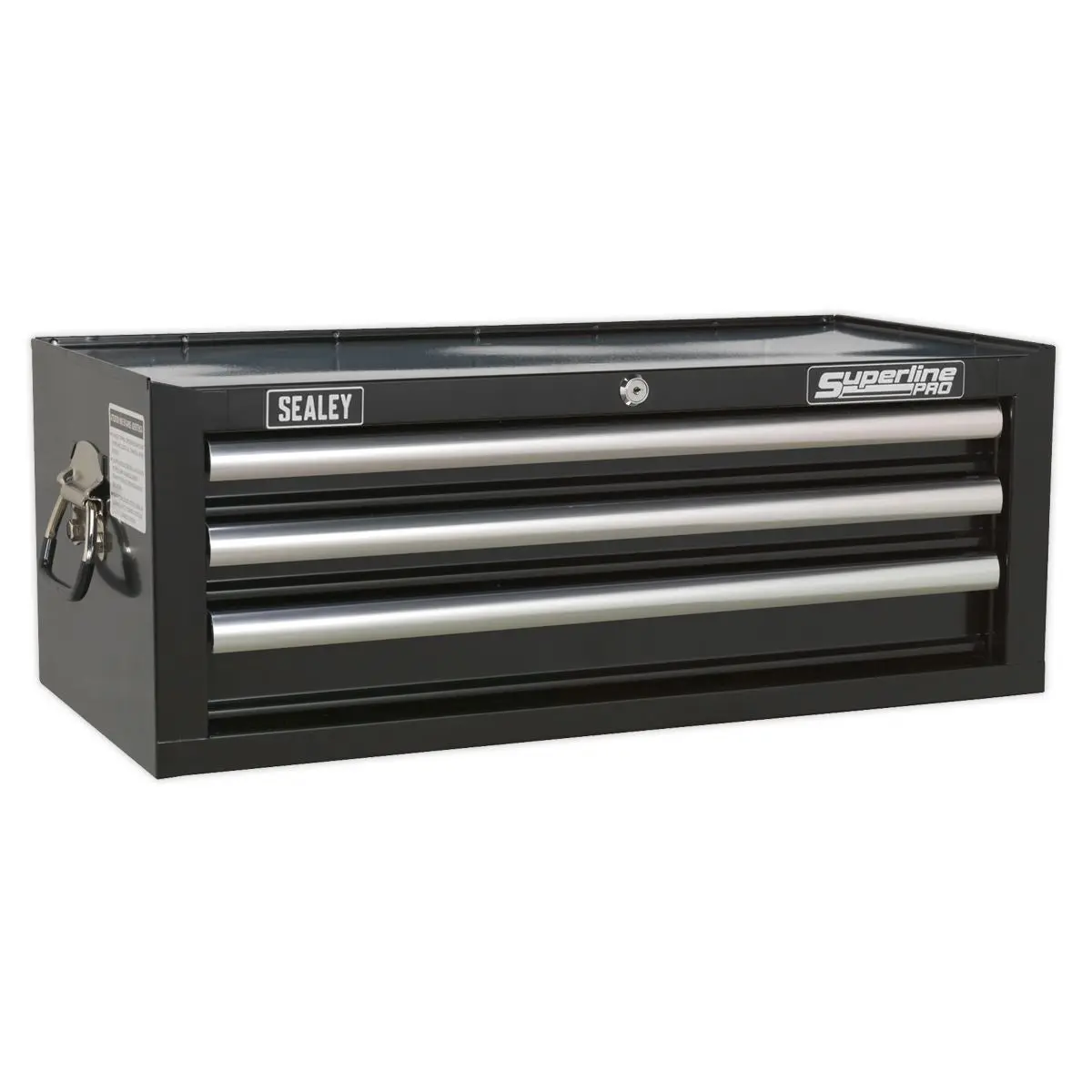 Sealey Superline Pro Mid-Box Tool Chest 3 Drawer with Ball-Bearing Slides - Black
