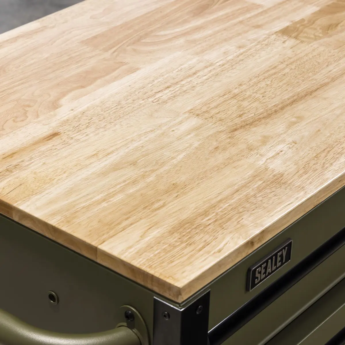 Sealey Superline PRO® Mobile Trolley with Wooden Worktop & Power Bar 10 Drawer 1320mm - Image 7