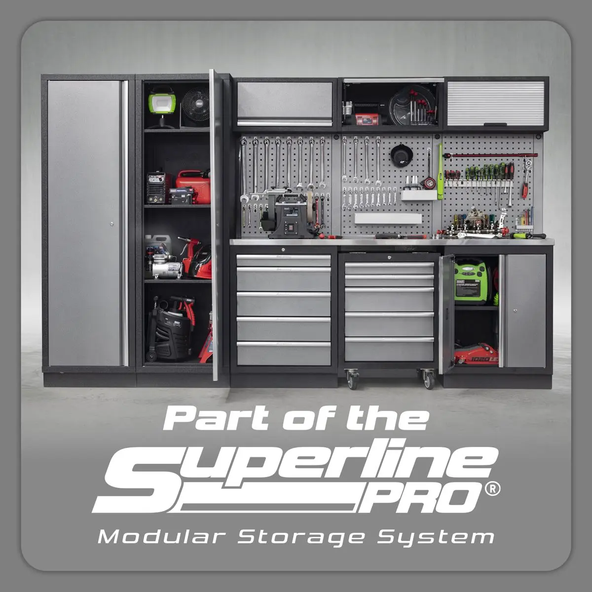 Sealey Superline Pro Modular Power Tool Rack 680mm - Image 4
