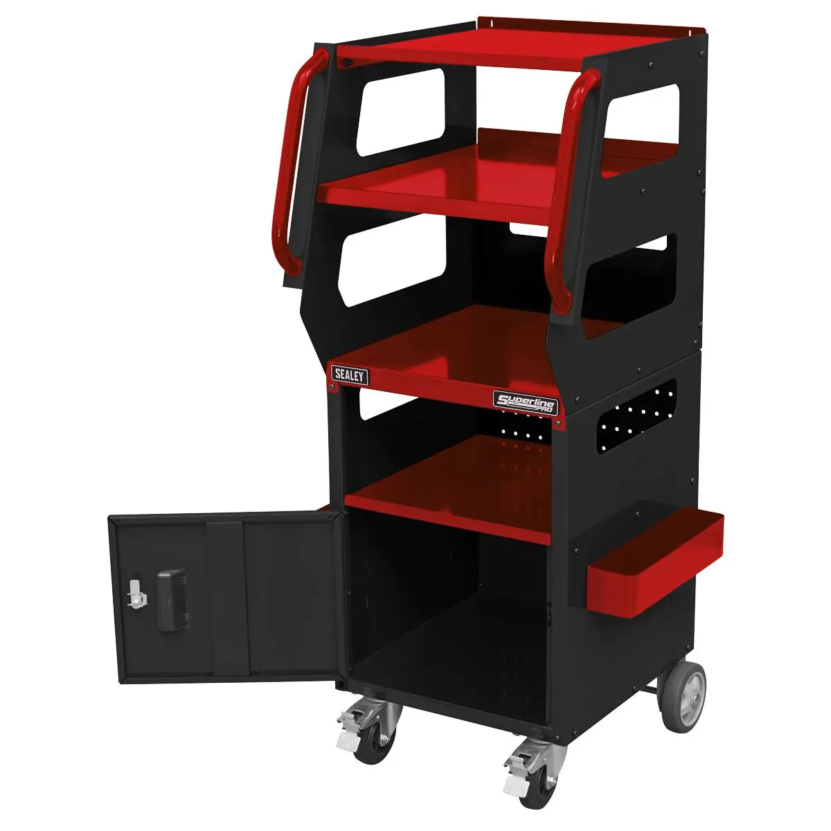Sealey Superline Pro Multipurpose Trolley for Diagnostics 4-Level - Image 7