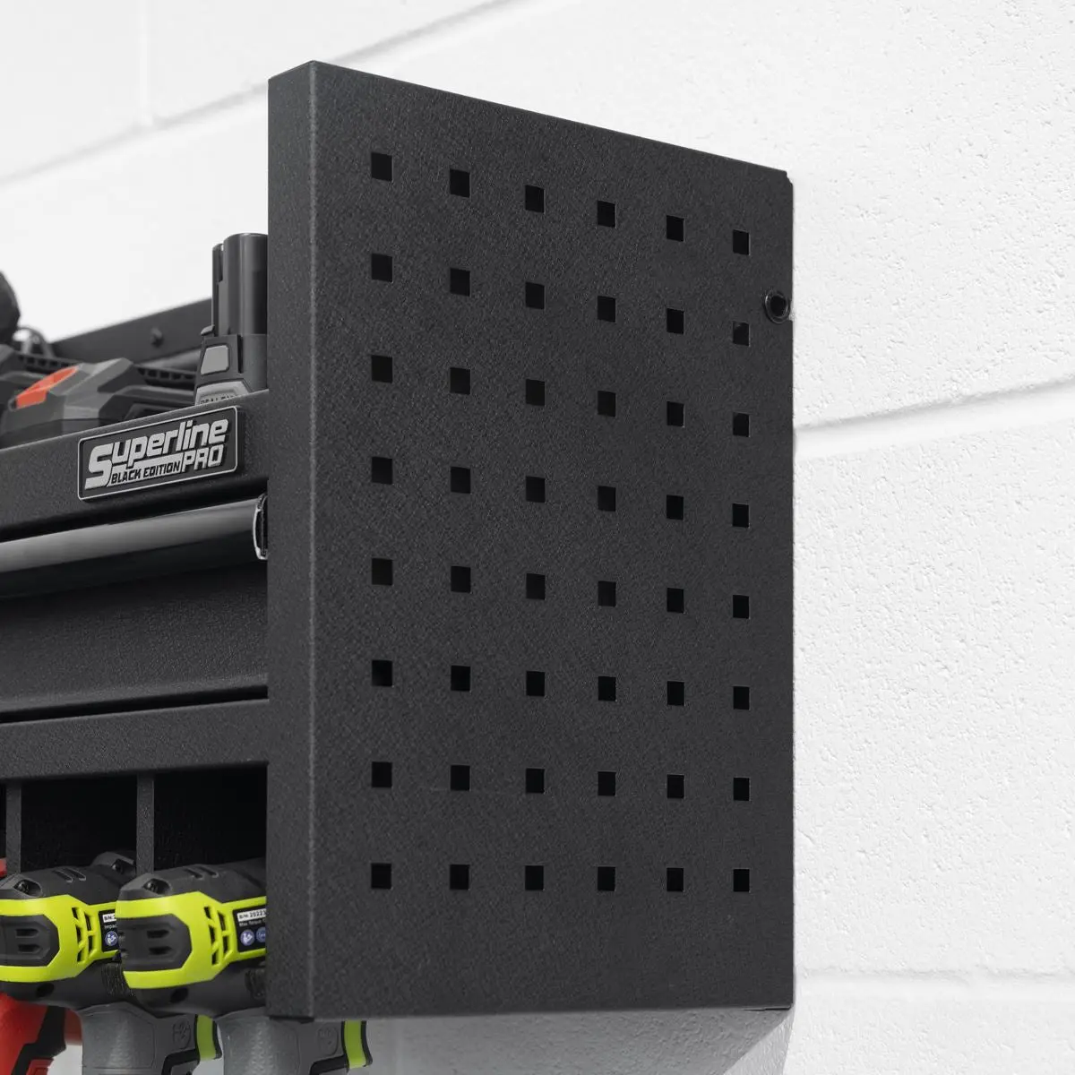 Sealey Superline Pro Power Tool Storage Rack with Drawer & Power Strip - Image 8