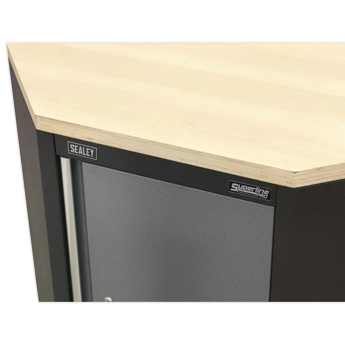 Sealey Superline Pro Pressed Wood Worktop for Modular Corner Cabinet 865mm - Image 3