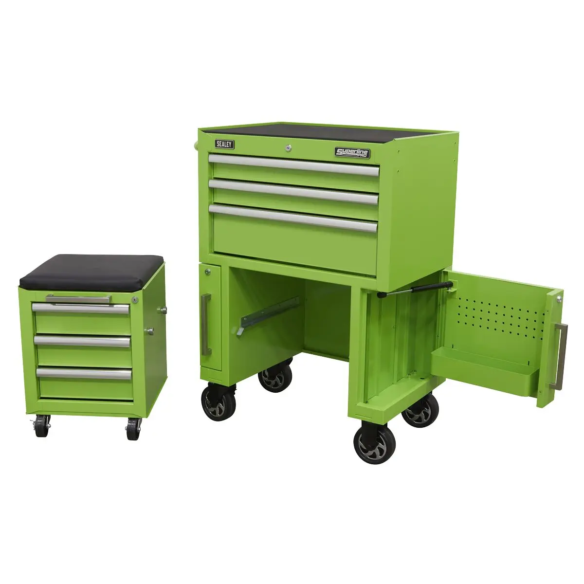 Sealey Superline Pro Rollcab 3 Drawer & Utility Seat - Image 10