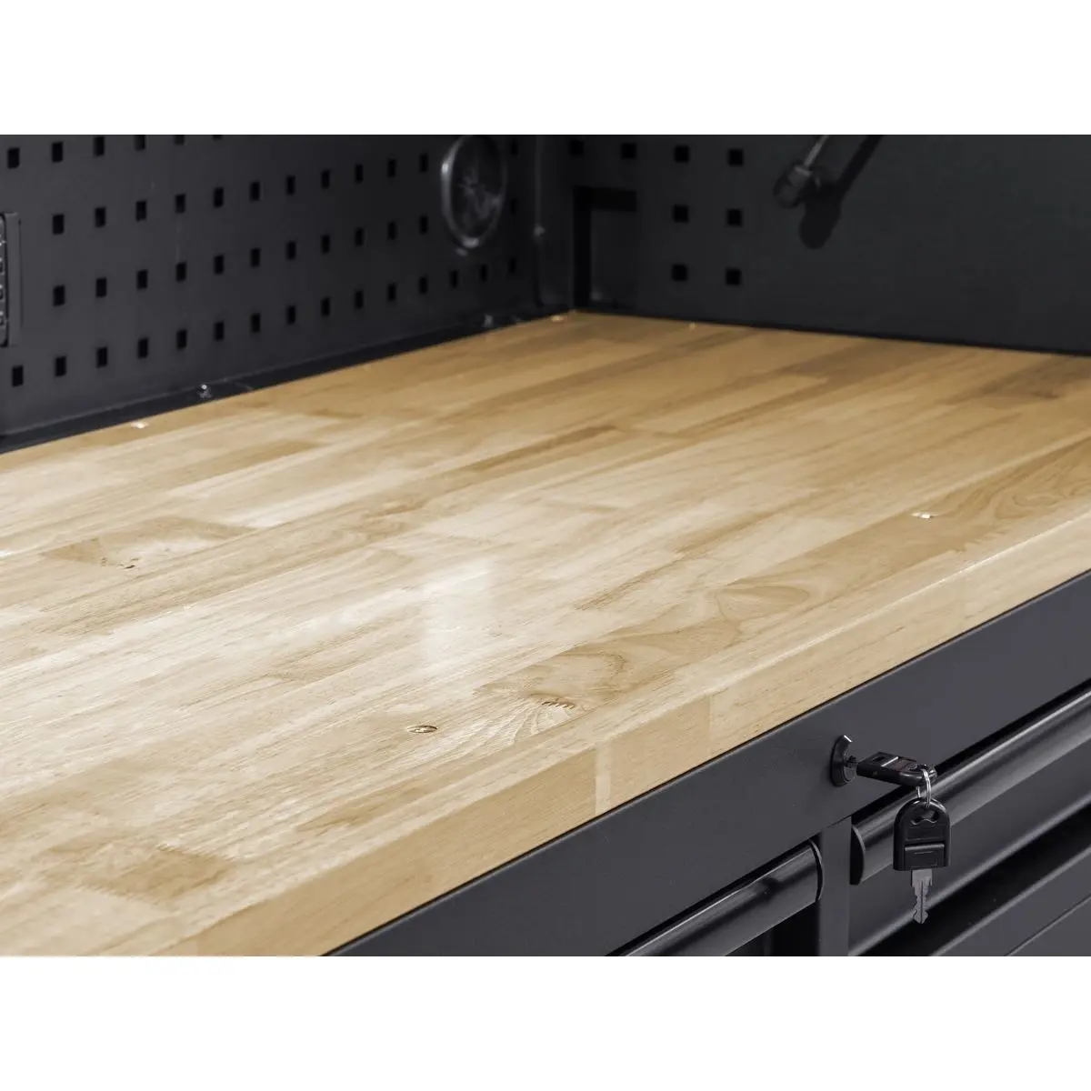 Sealey Superline Pro Superline PRO® Black Edition Mobile Trolley with Wooden Worktop 15 Drawer 1549mm - Image 4