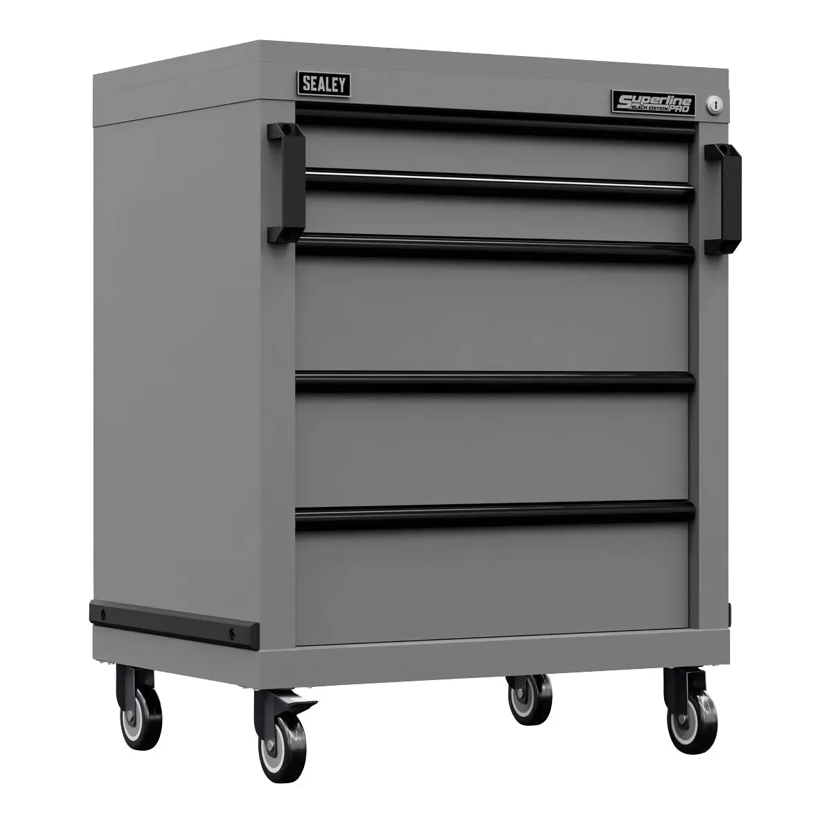 Sealey Superline Pro Superline PRO® Black Edition Modular Mobile Cabinet 5 Drawer 650mm