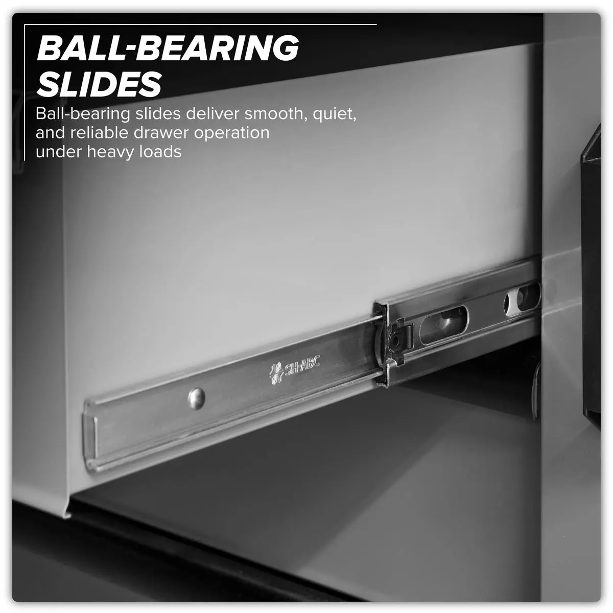 Sealey Superline Pro Superline PRO® Black Edition Storage System with Rubber Wood Worktop 2.04m - Image 3