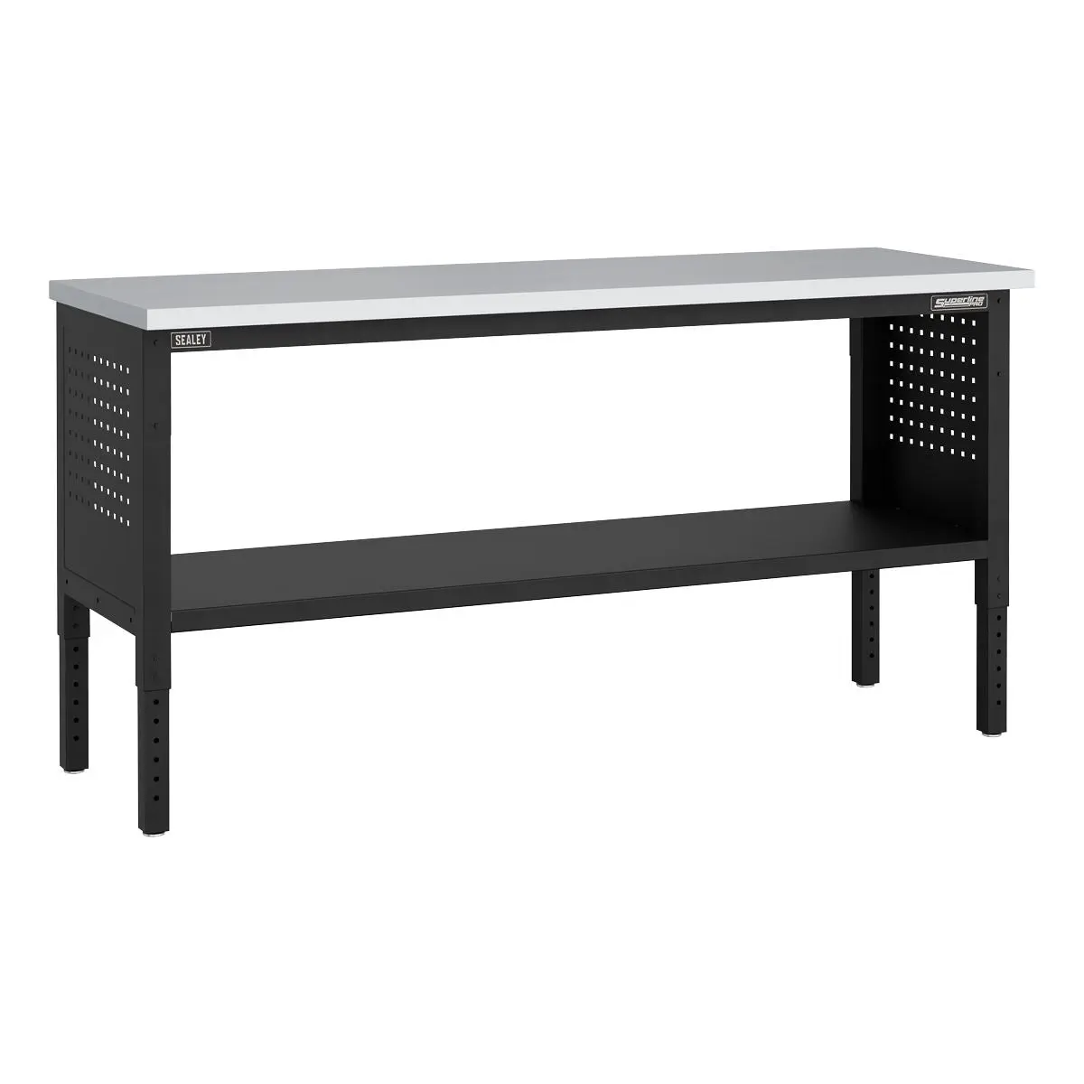 Sealey Superline Pro Superline PRO® Modular Workbench with Pegboard Back Panel Stainless Steel Worktop 1830mm - Image 3