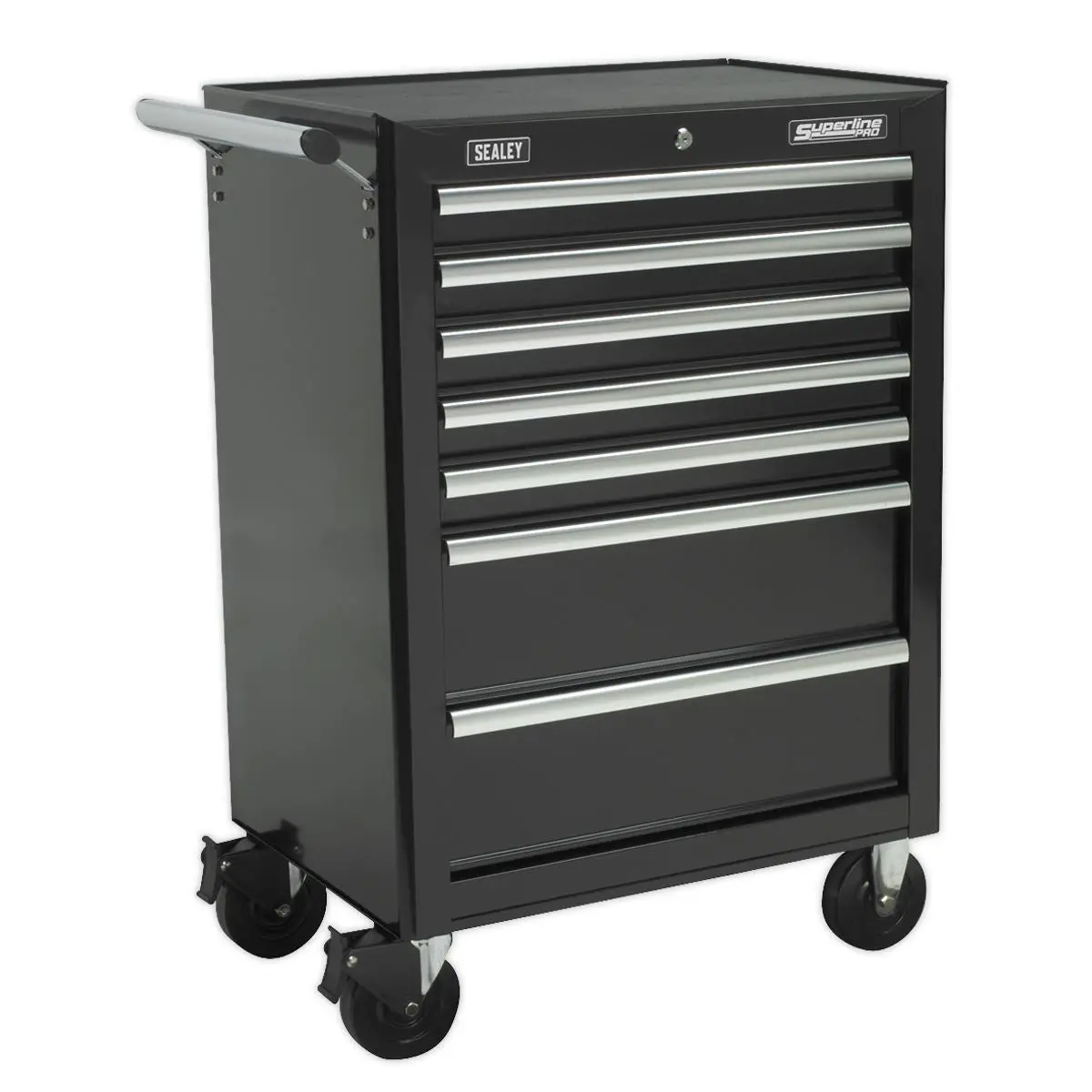 Sealey Superline Pro Tool Chest Combination 14 Drawer with Ball-Bearing Slides - Black & 1179pc Tool Kit - Image 4