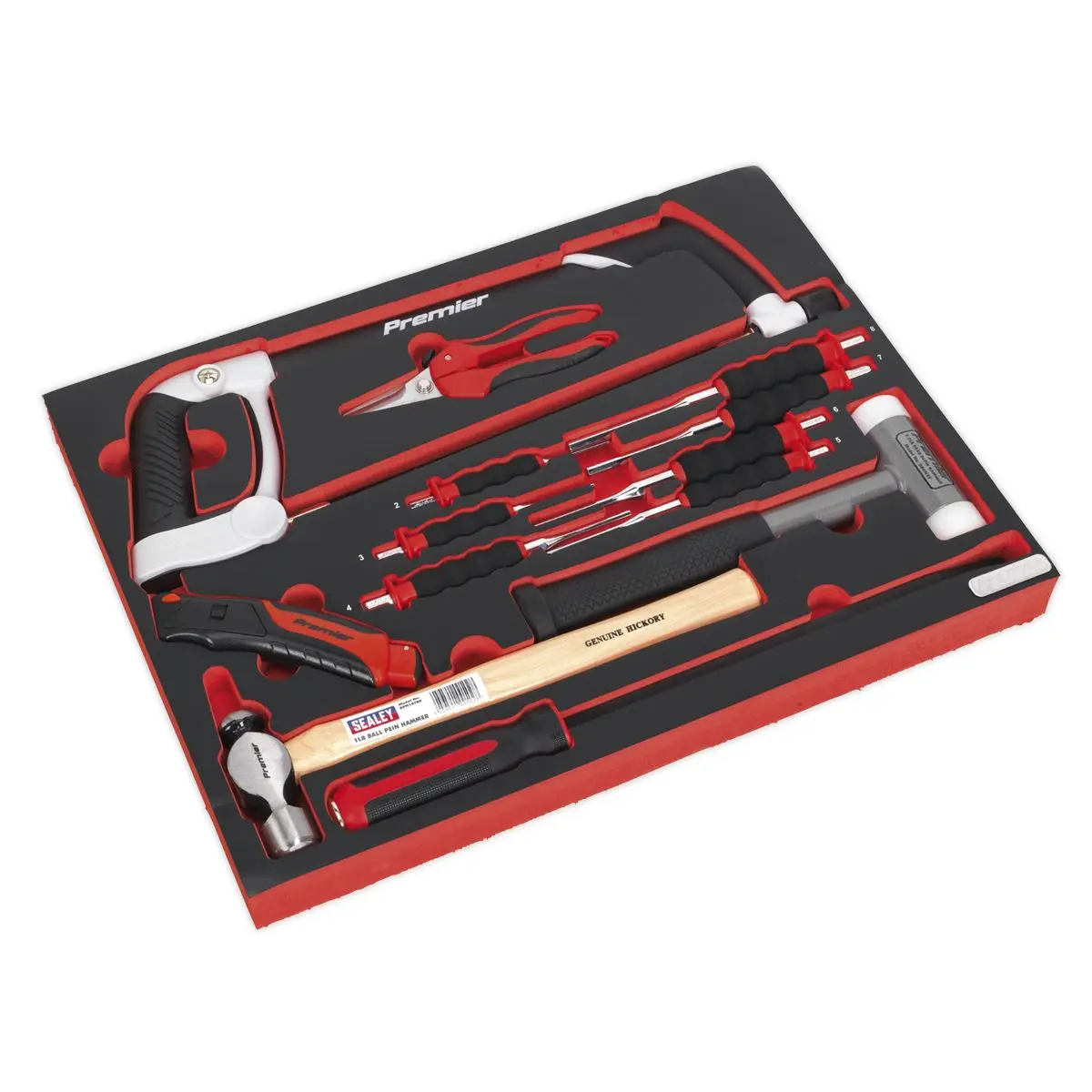 Sealey Superline Pro Tool Chest Combination 14 Drawer with Ball-Bearing Slides - Black & 446pc Tool Kit - Image 12