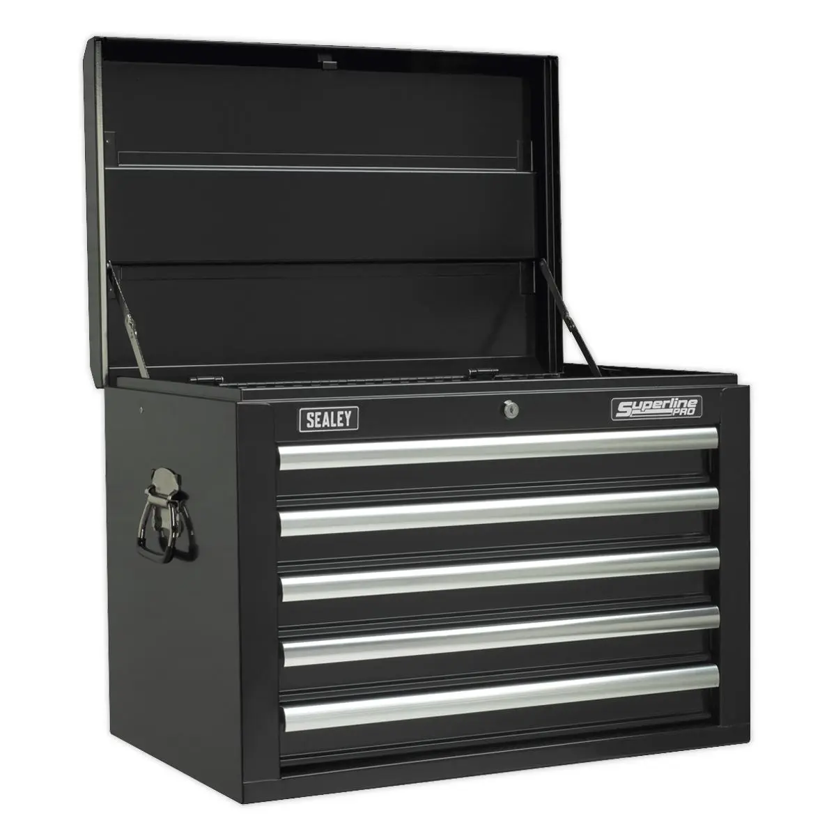 Sealey Superline Pro Tool Chest Combination 14 Drawer with Ball-Bearing Slides - Black & 446pc Tool Kit - Image 5