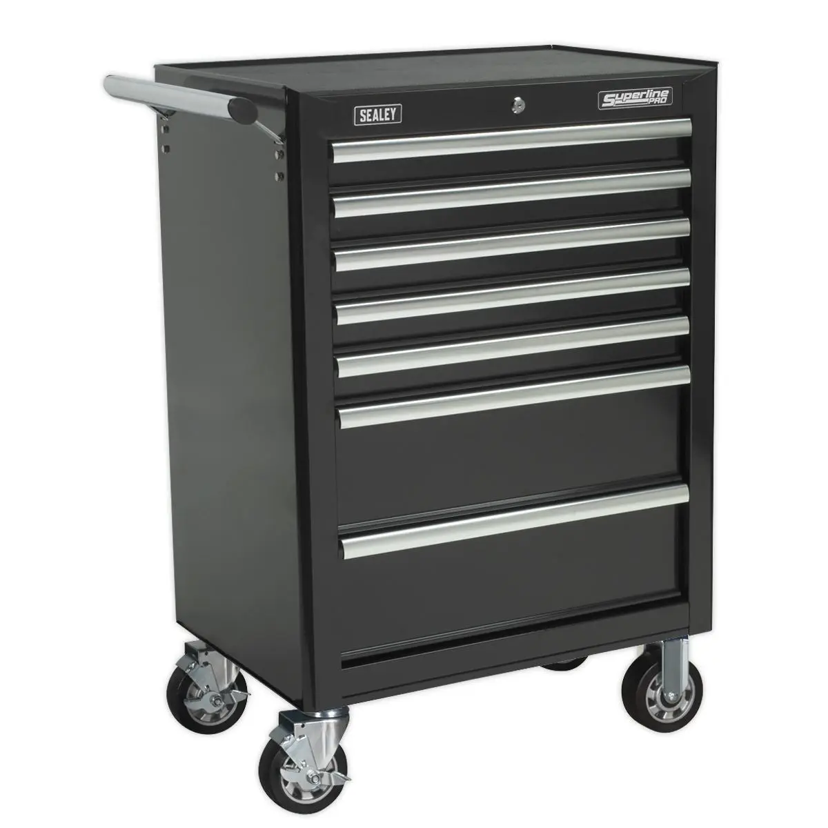 Sealey Superline Pro Tool Chest Combination 14 Drawer with Ball-Bearing Slides - Black & 446pc Tool Kit - Image 7
