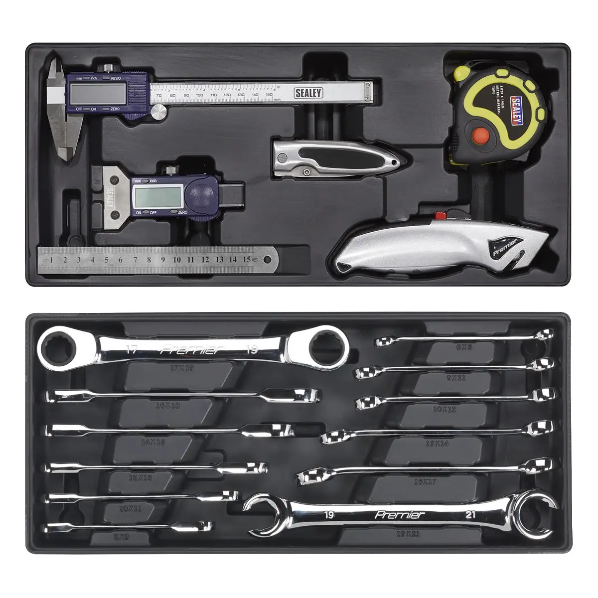 Sealey Superline Pro Tool Chest Combination 14 Drawer with Ball-Bearing Slides - Blue & 1179pc Tool Kit - Image 10