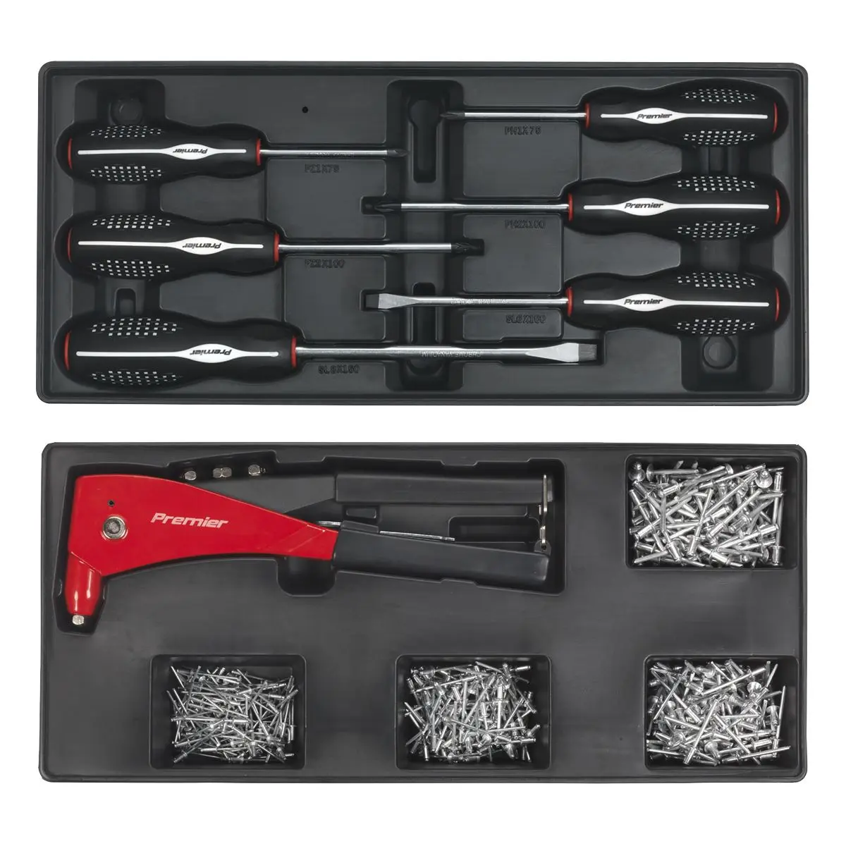 Sealey Superline Pro Tool Chest Combination 14 Drawer with Ball-Bearing Slides - Blue & 1179pc Tool Kit - Image 11