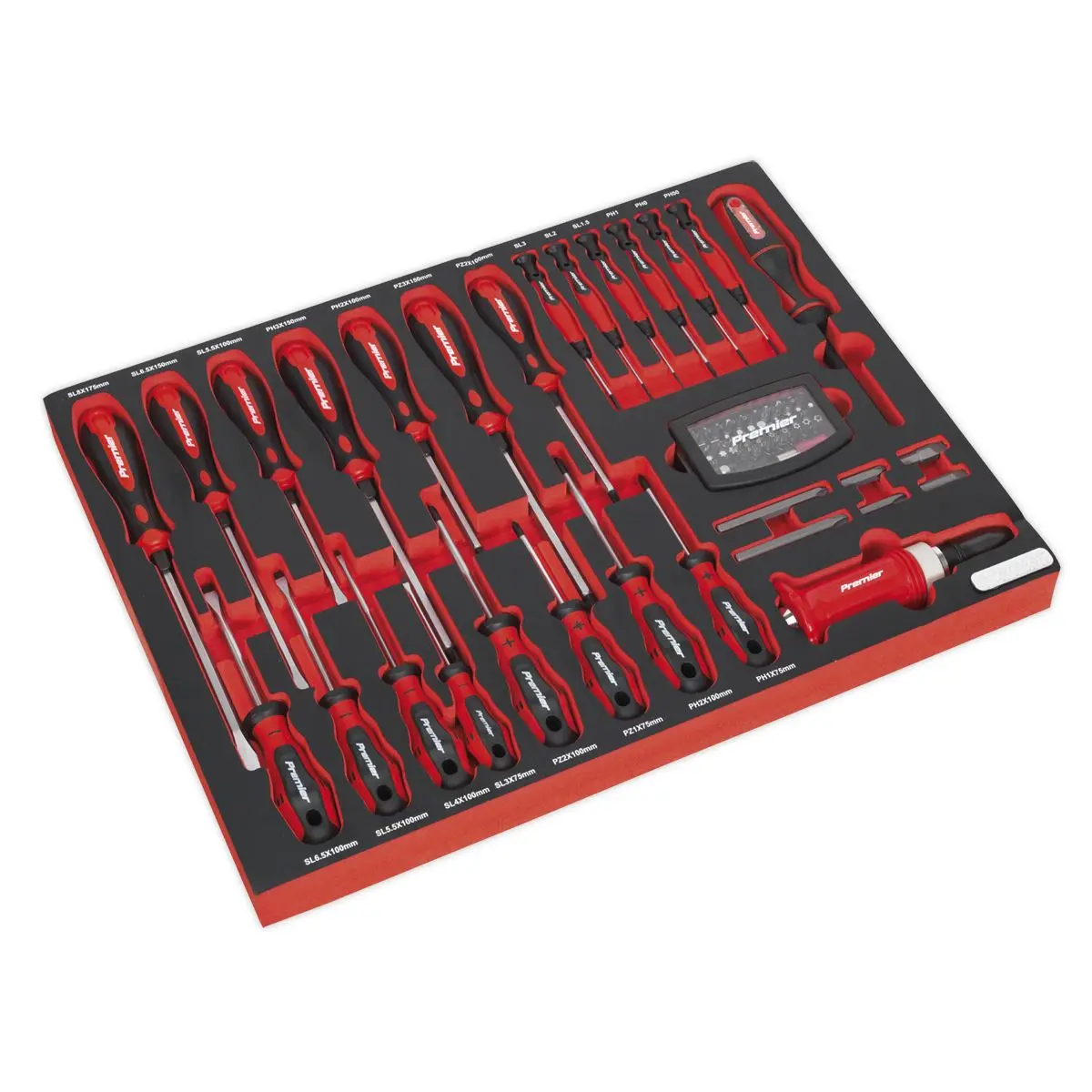 Sealey Superline Pro Tool Chest Combination 23 Drawer with Ball-Bearing Slides - Black with 446pc Tool Kit - Image 6