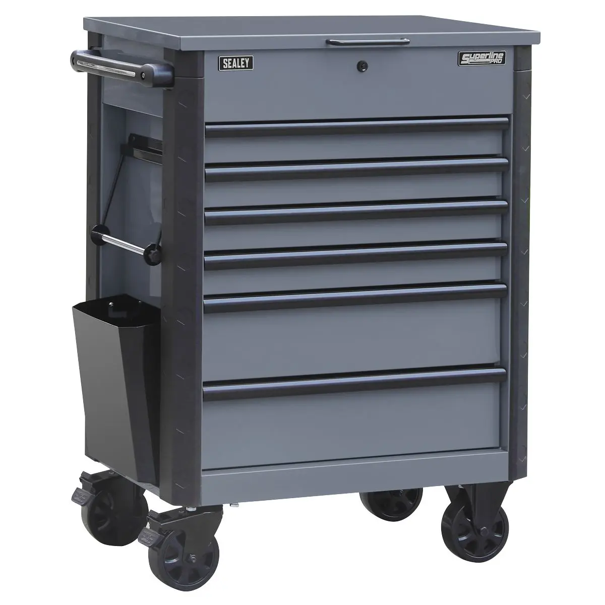 Sealey Superline Pro® Tool Trolley 6 Drawer - Grey