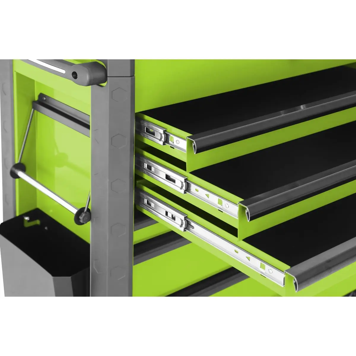 Sealey Superline Pro Tool Trolley 6 Drawer with Ball Bearing Slides - Green - Image 7