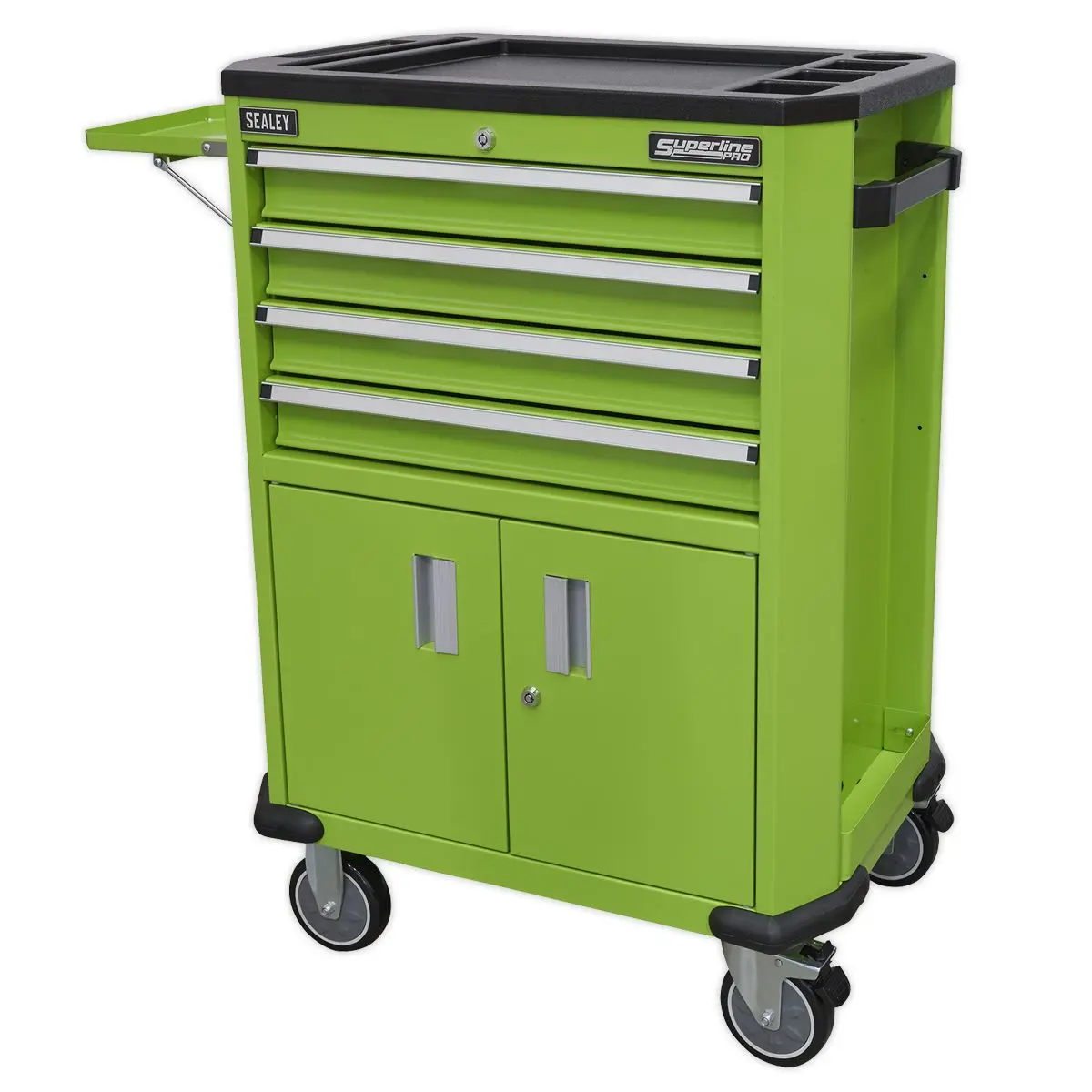 Sealey Superline Pro Tool Trolley with 4 Drawers & 2 Door Cupboard - Image 5