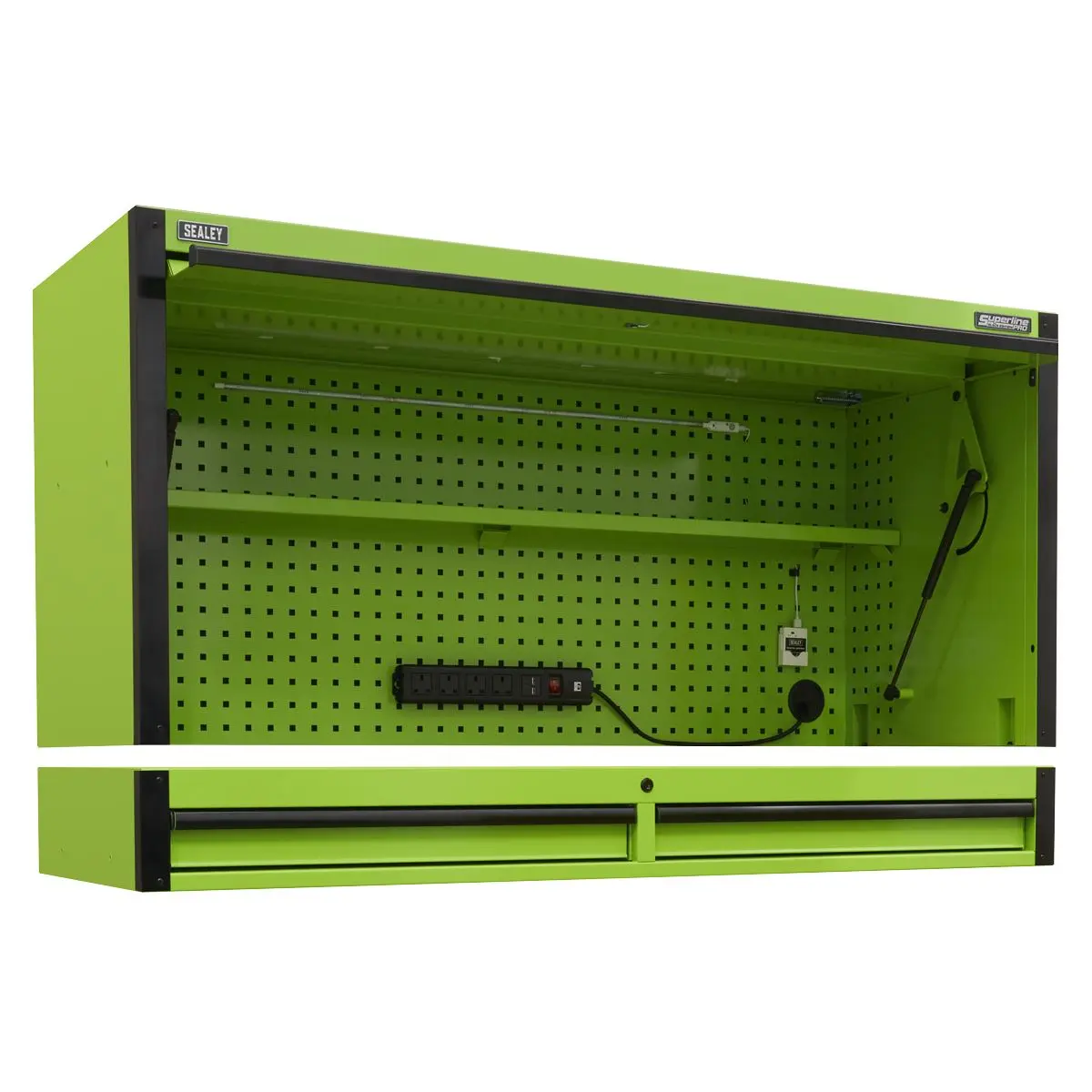 Sealey Superline Pro Top Hutch & 2 Drawer Riser 1549mm - Image 13