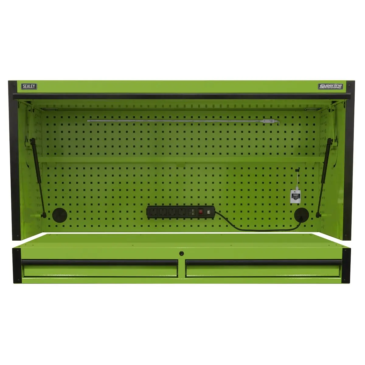 Sealey Superline Pro Top Hutch & 2 Drawer Riser 1549mm - Image 9