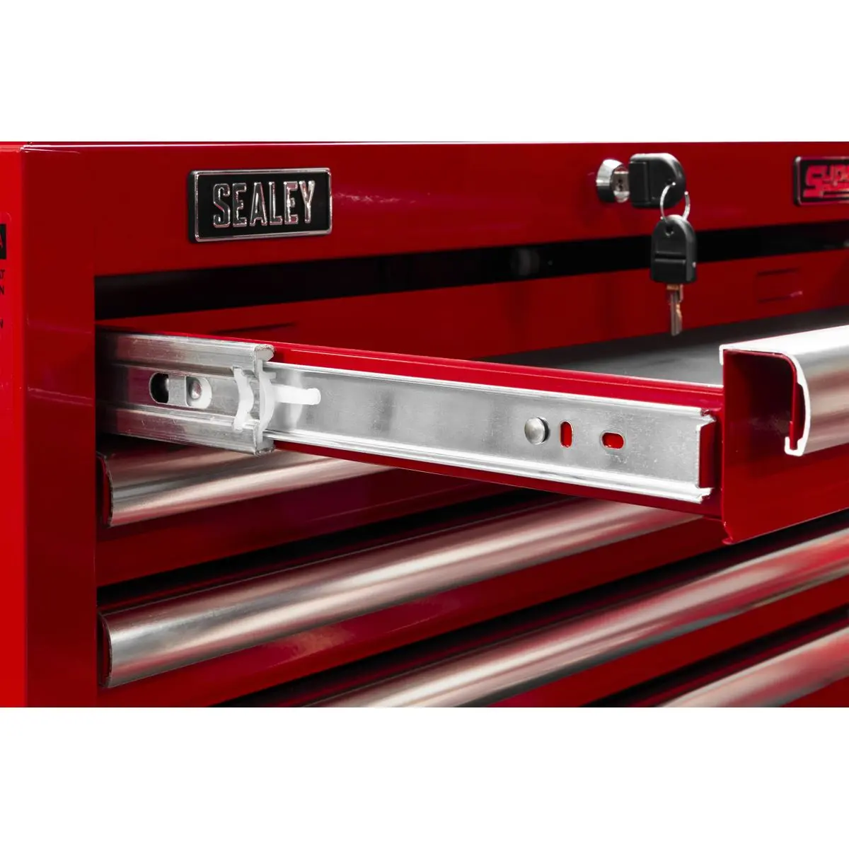 Sealey Superline Pro Topchest 10 Drawer with Ball-Bearing Slides - Red - Image 5