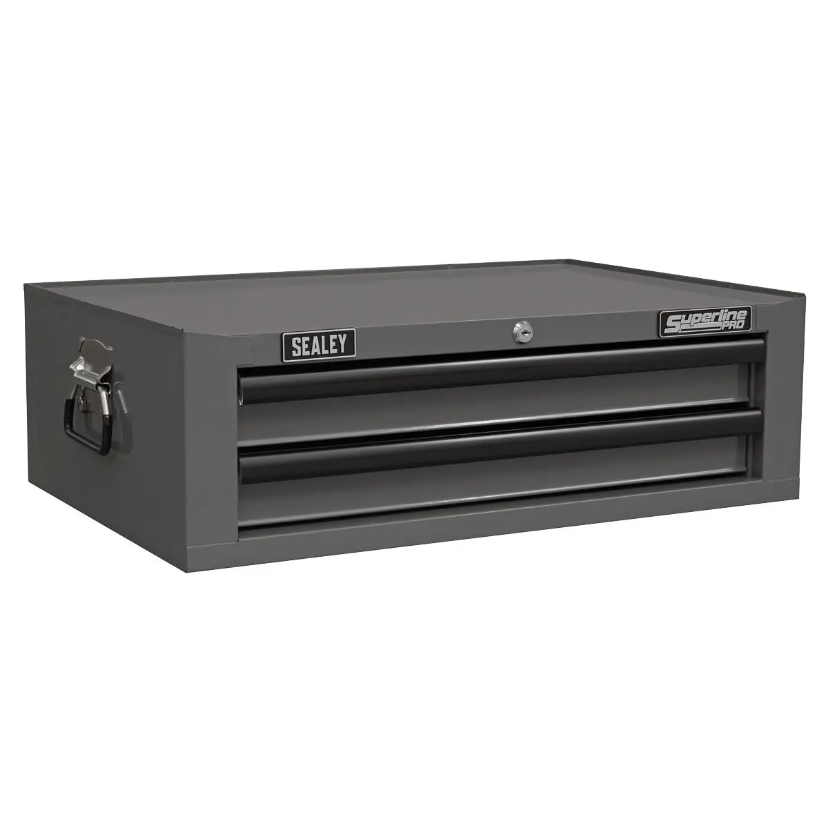 Sealey Superline Pro Topchest, Mid-Box Tool Chest & Rollcab Combination 14 Drawer with Ball-Bearing Slides - Grey - Image 3