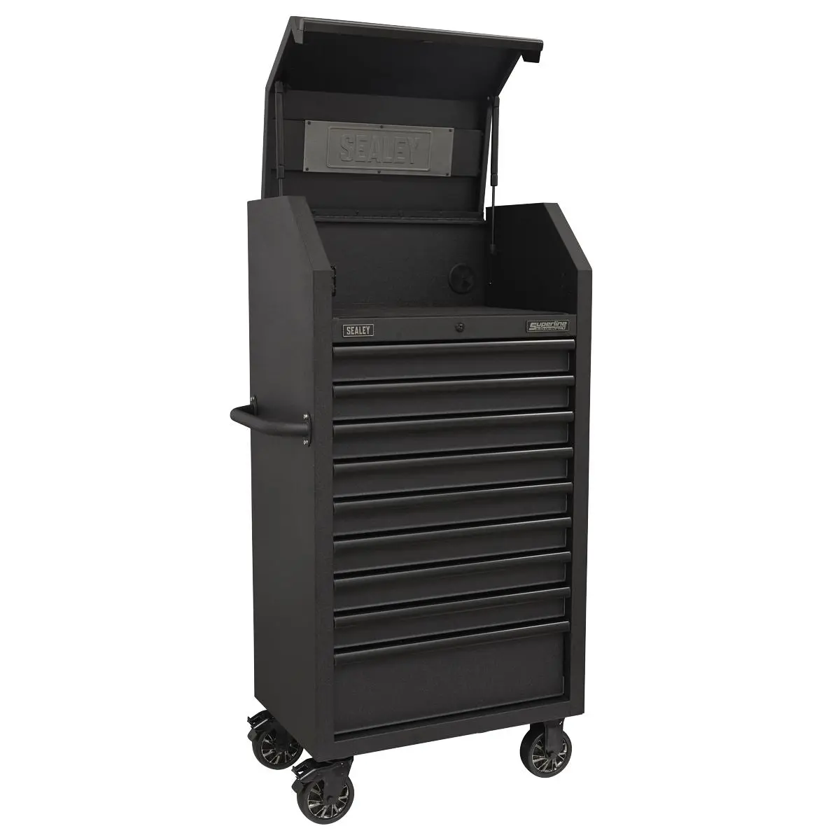 Sealey Superline Pro Tower Cabinet 9 Drawer 690mm with Soft Close Drawers & Power Strip