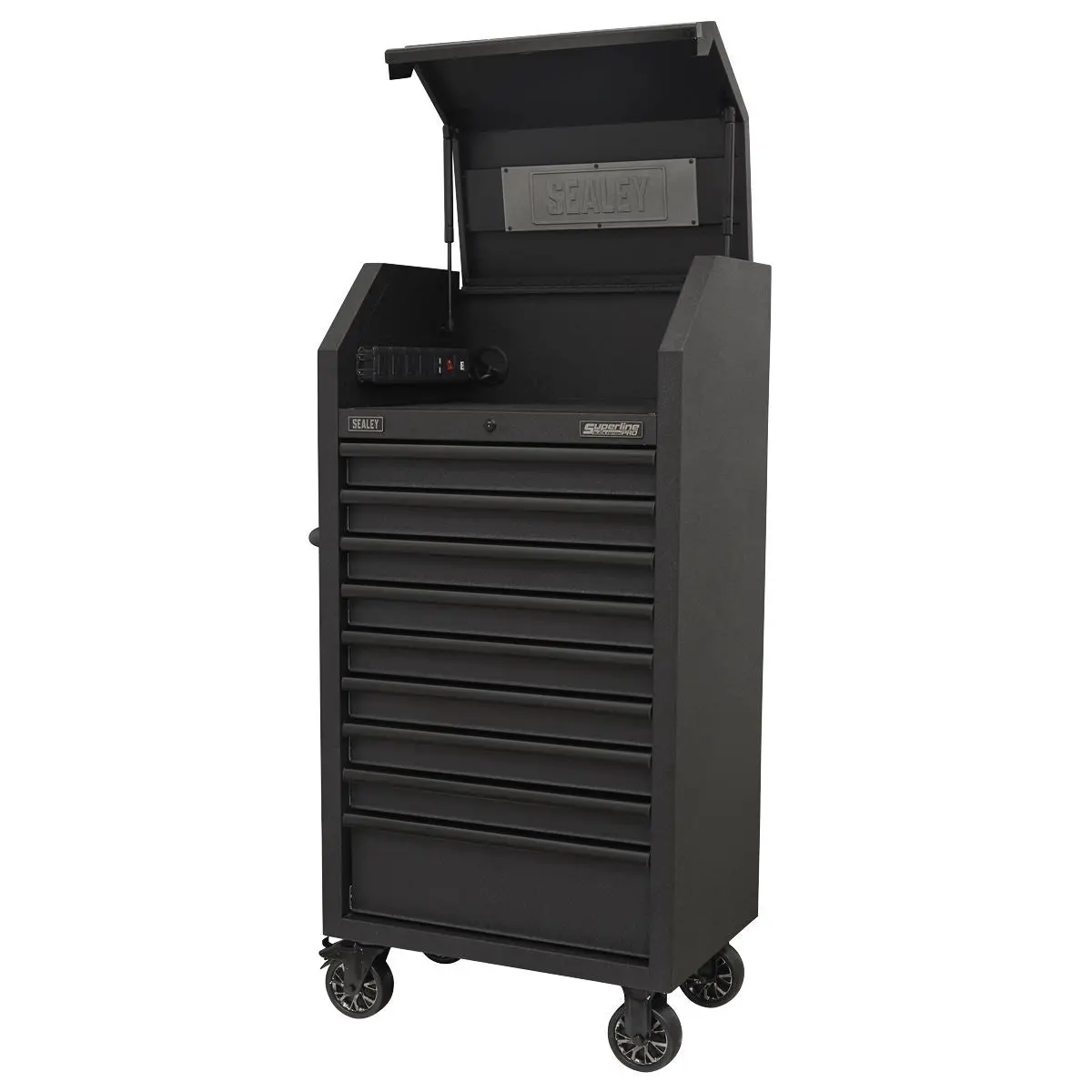 Sealey Superline Pro Tower Cabinet 9 Drawer 690mm with Soft Close Drawers & Power Strip - Image 6