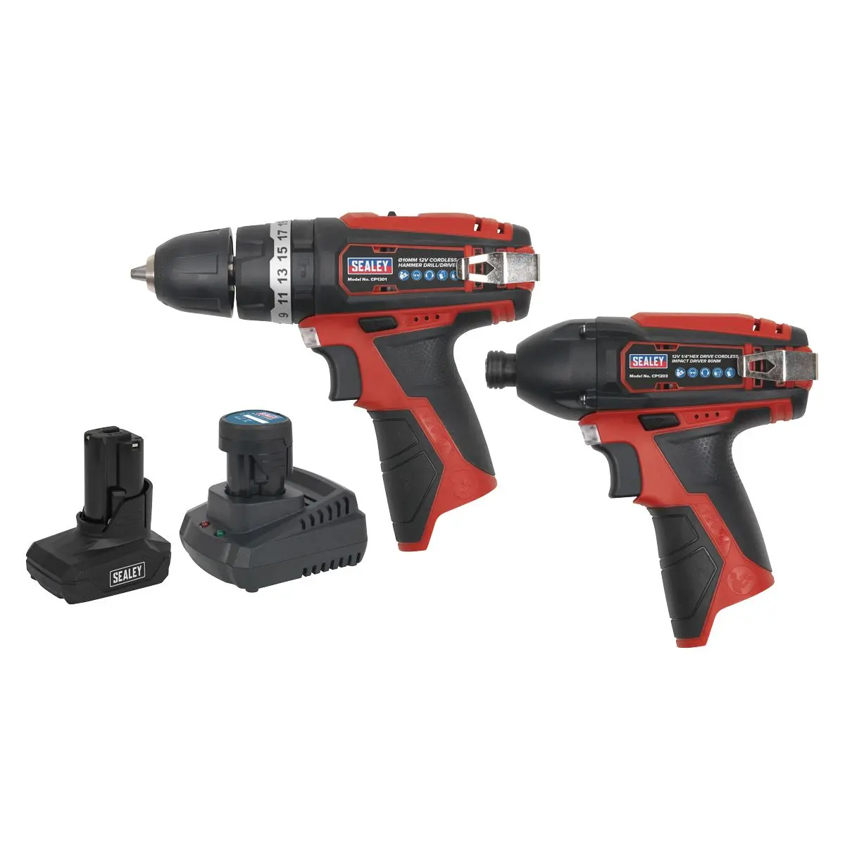 Sealey 2 x 12V SV12 Series Cordless Power Tool Combo Kit - Image 6