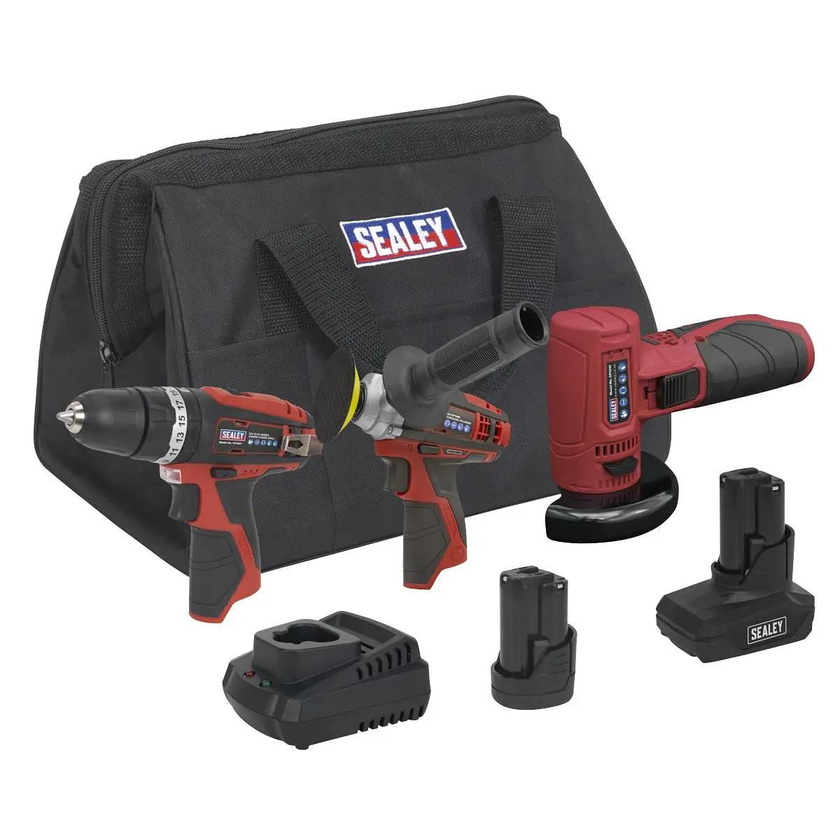Sealey 3 x 12V SV12 Series Cordless Power Tool Combo Kit