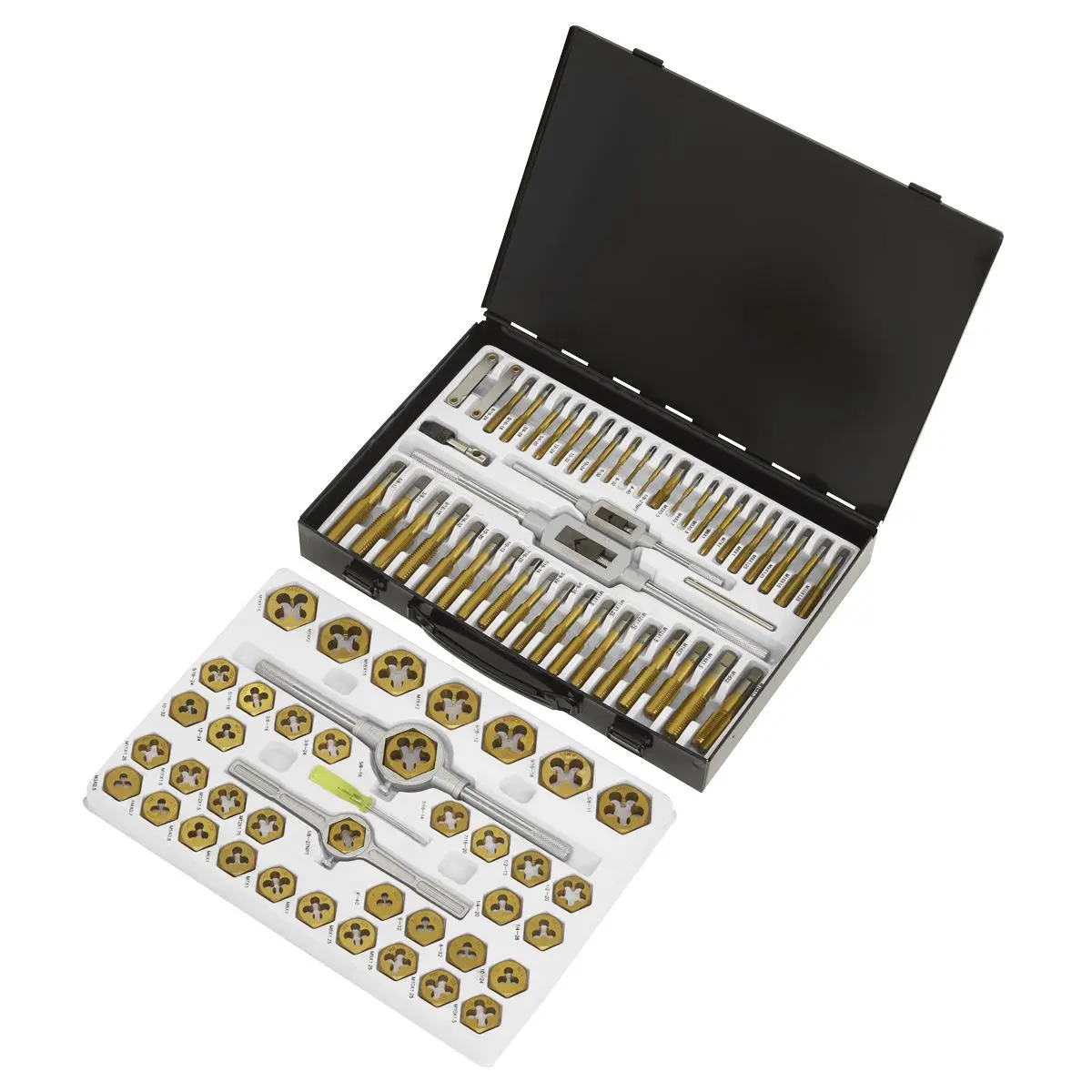 Sealey Tap & Die Set Hexagonal Metric & SAE/Imperial 86pc - Image 4