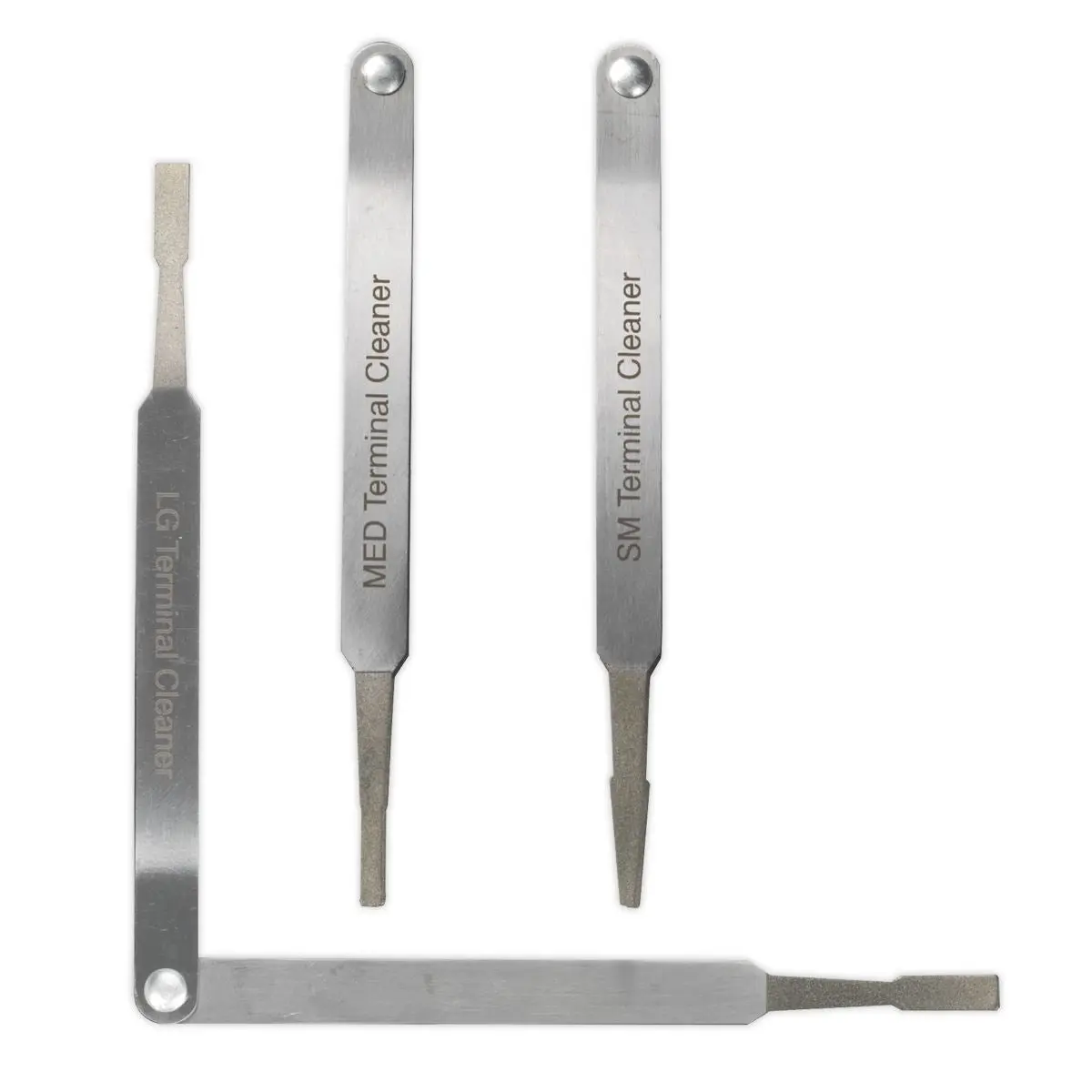Sealey Terminal Cleaner Set Diamond Grip Blade Type 3 Piece - Image 3