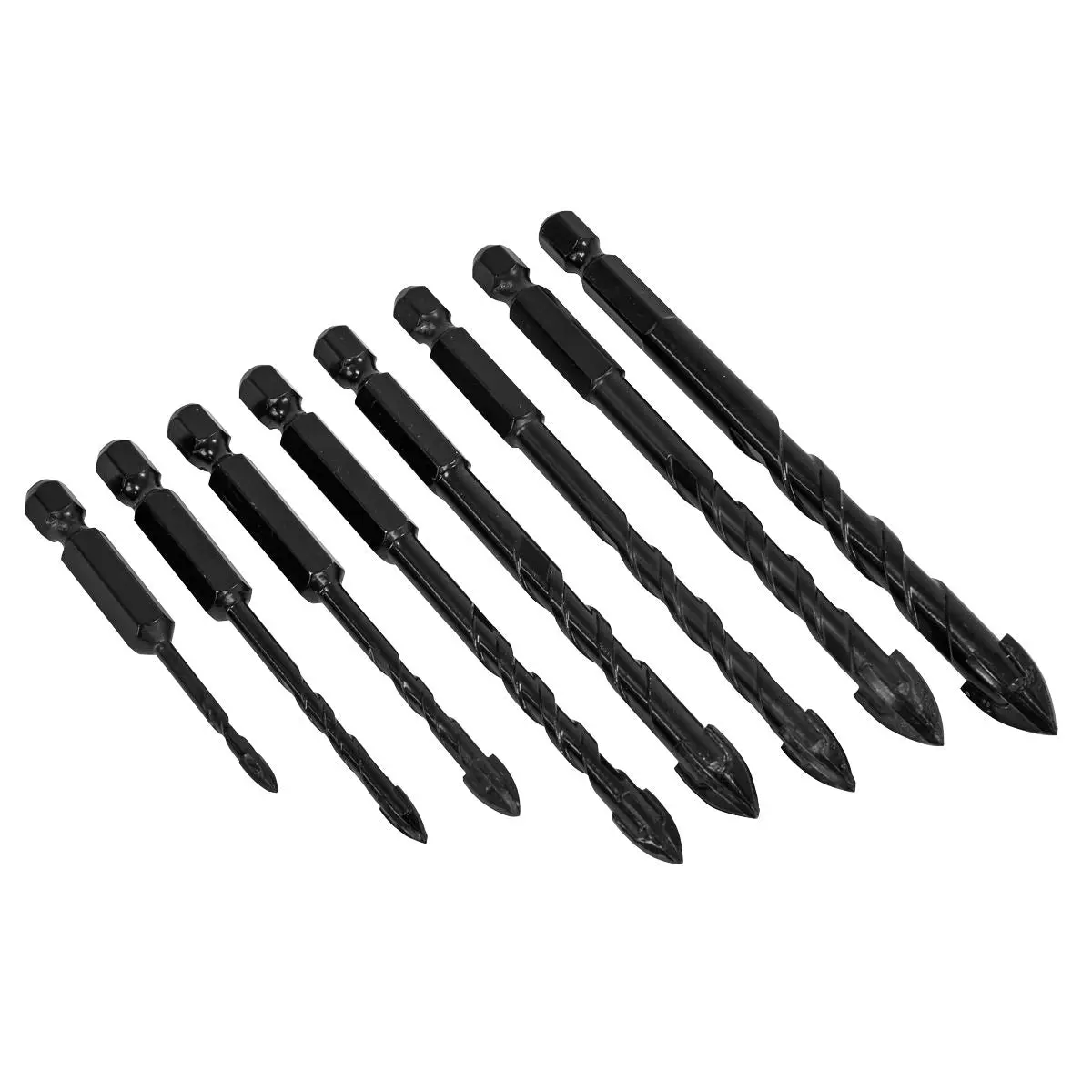 Sealey Tile & Glass Drill Bit Set 8pc - Image 2